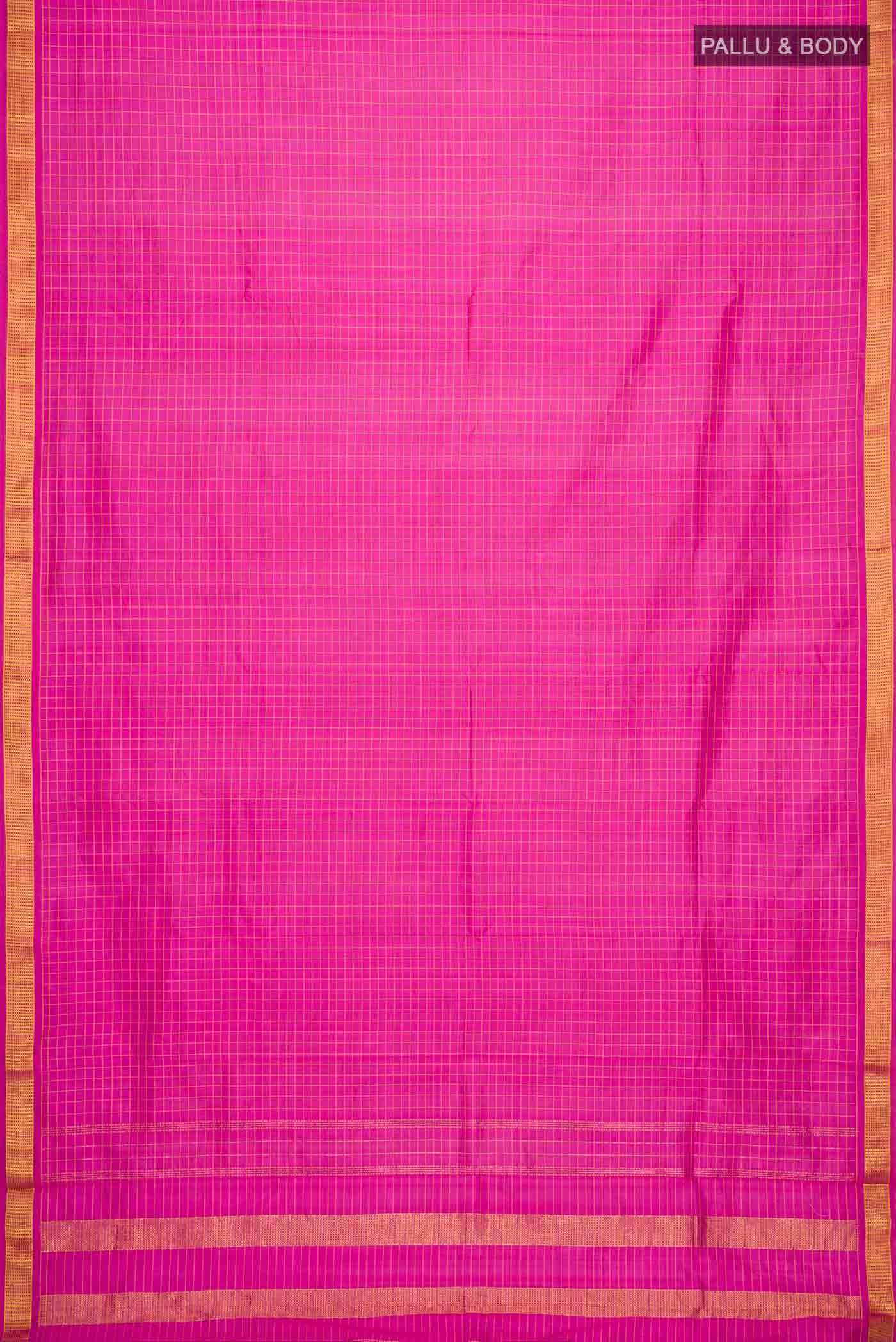 Rani Pink Kanchipuram Silk Saree