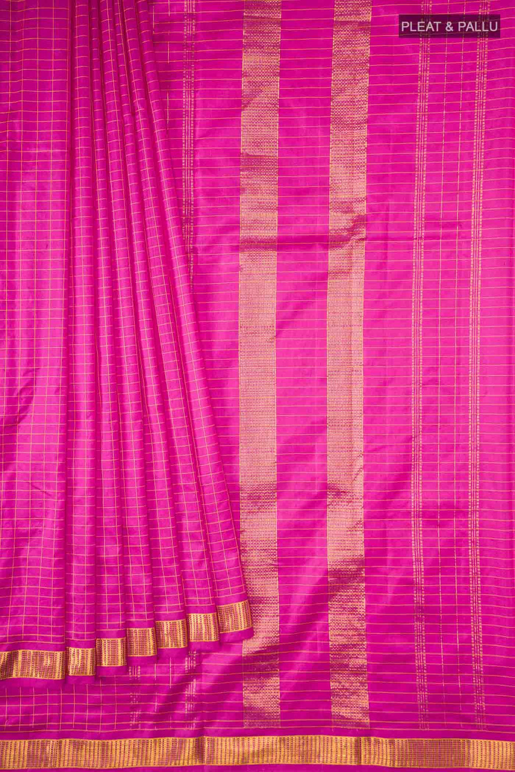 Rani Pink Kanchipuram Silk Saree
