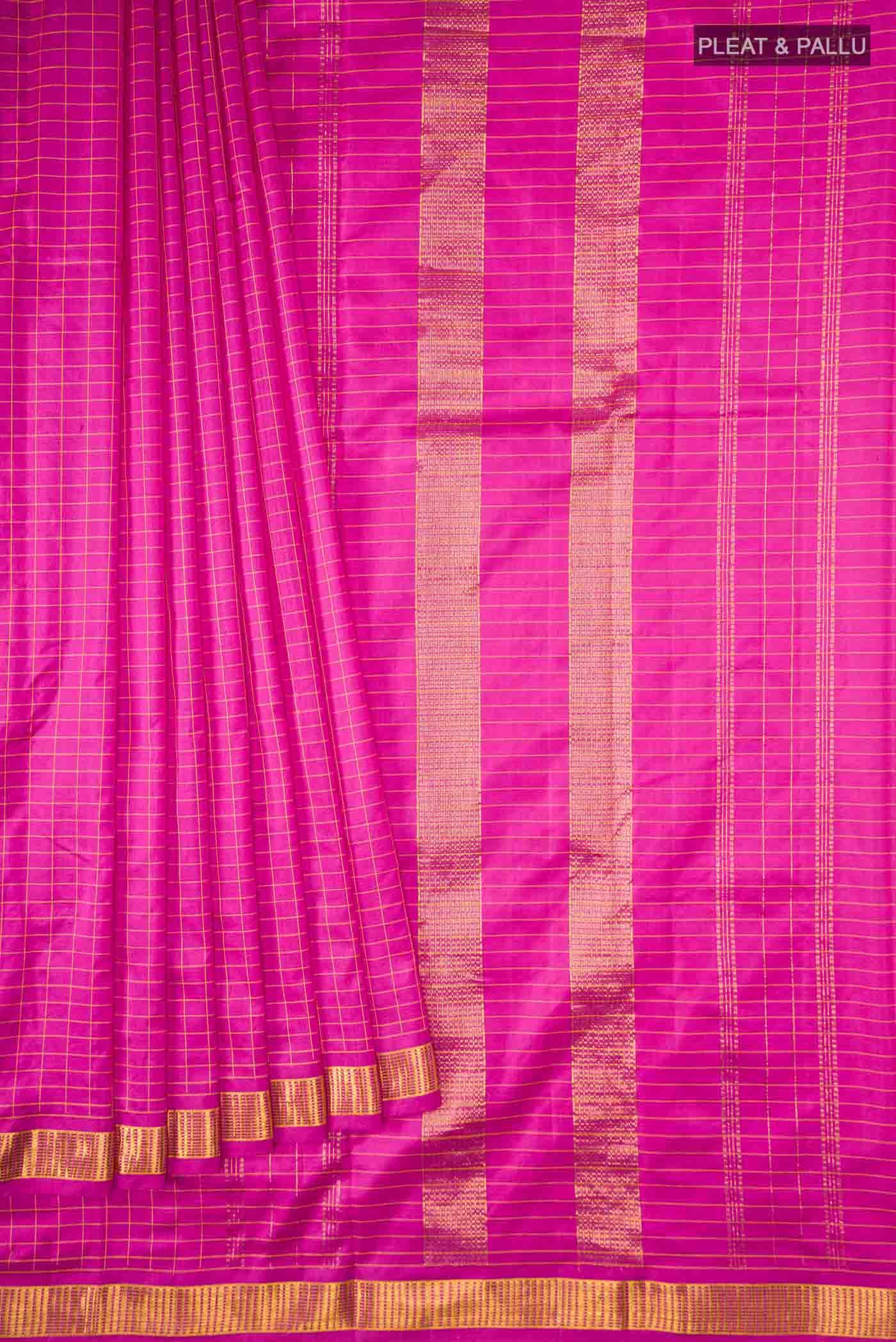 Rani Pink Kanchipuram Silk Saree