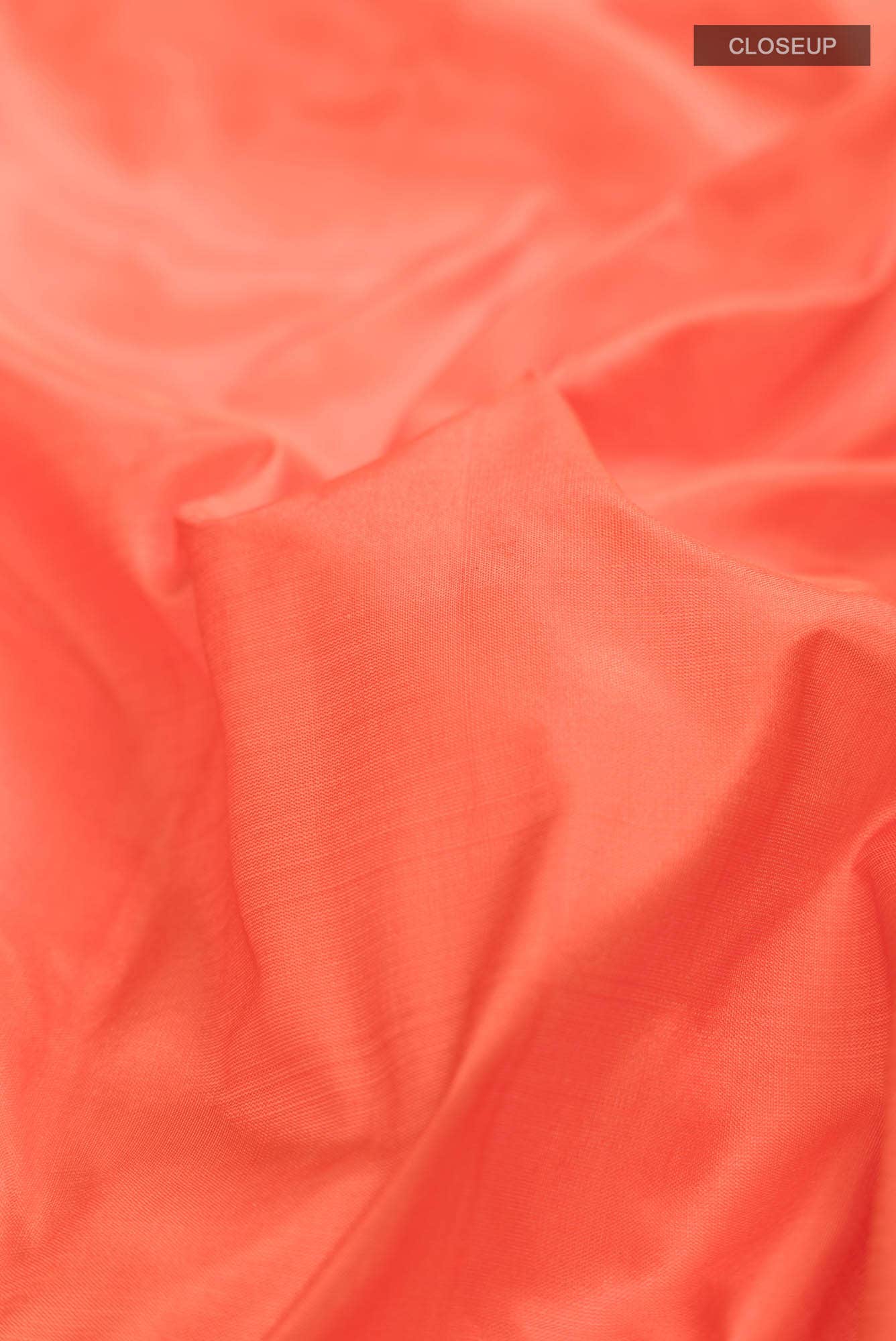 Orange Kanchipuram Silk Saree