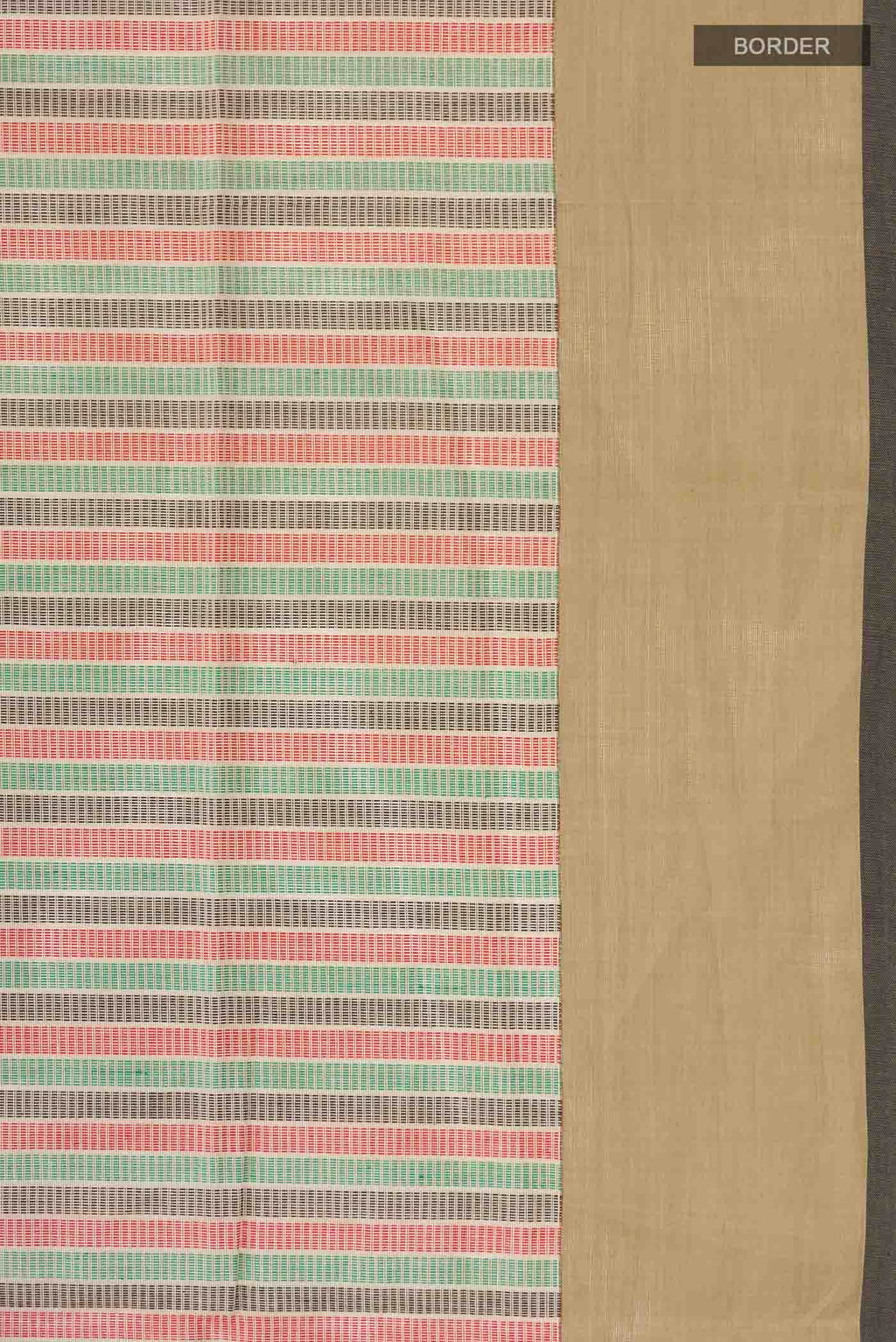 Beige Coimbatore Cotton Saree