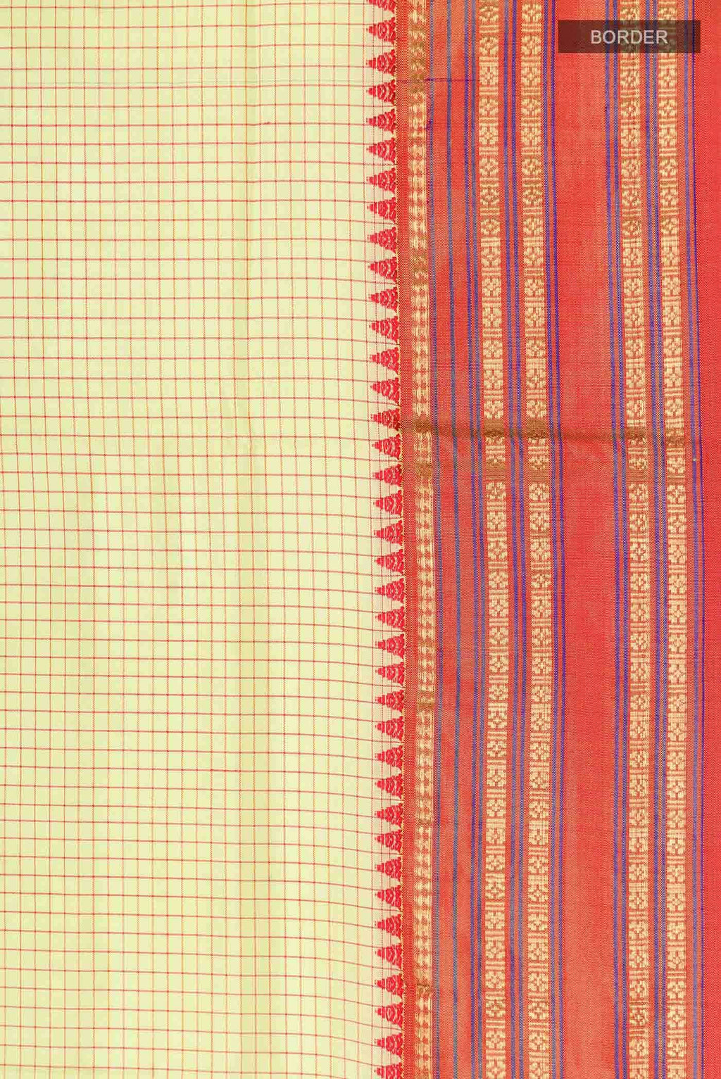 Yellow Narayanpet Silk Saree