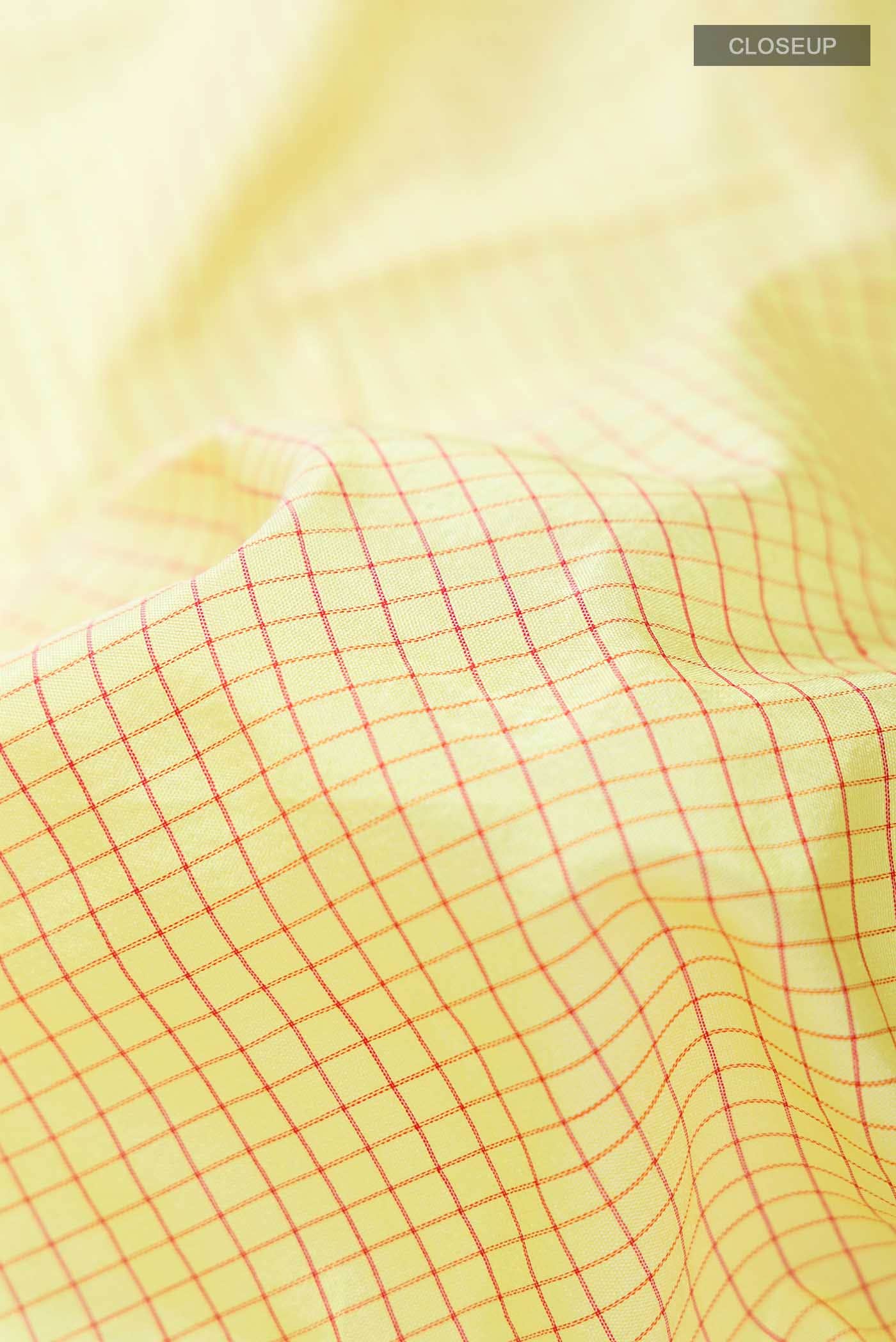 Yellow Narayanpet Silk Saree
