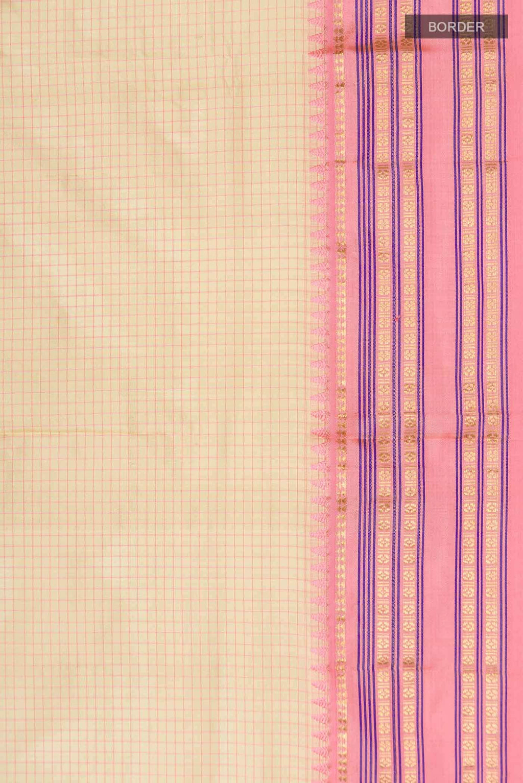 Beige Narayanpet Silk Saree