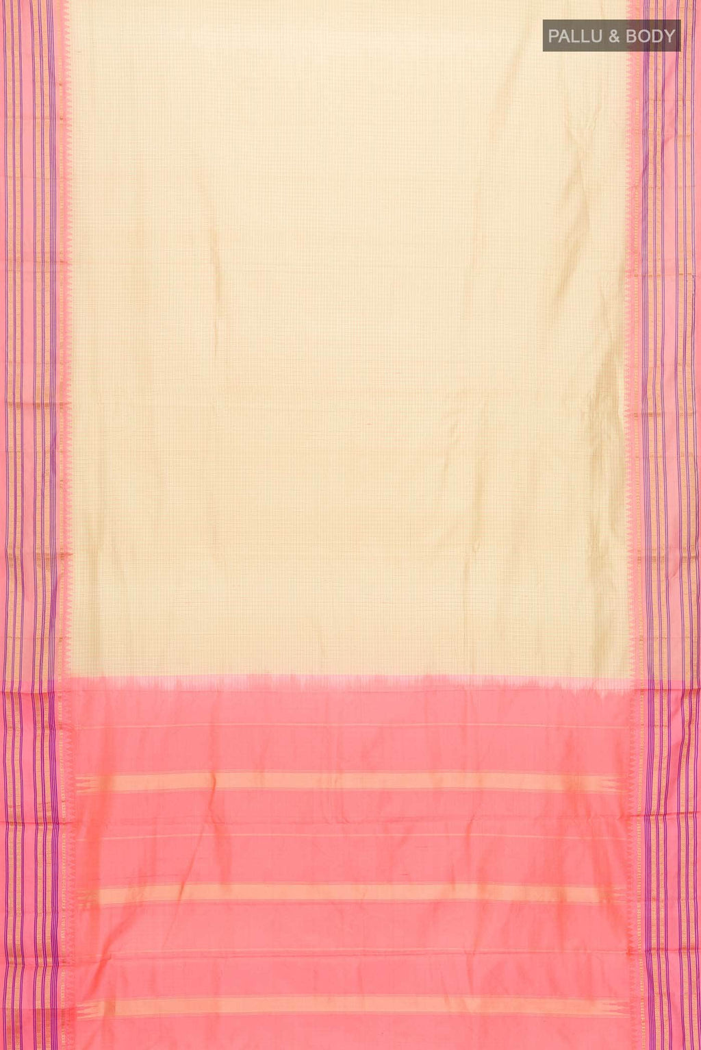 Beige Narayanpet Silk Saree