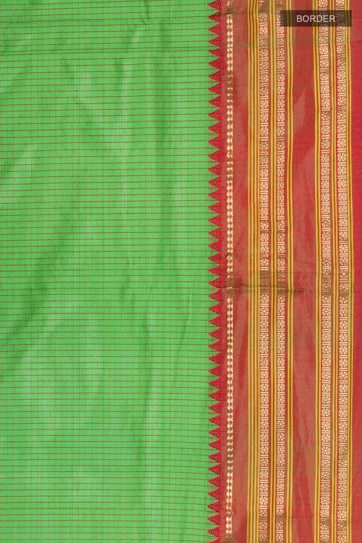 Green Narayanpet Silk Saree