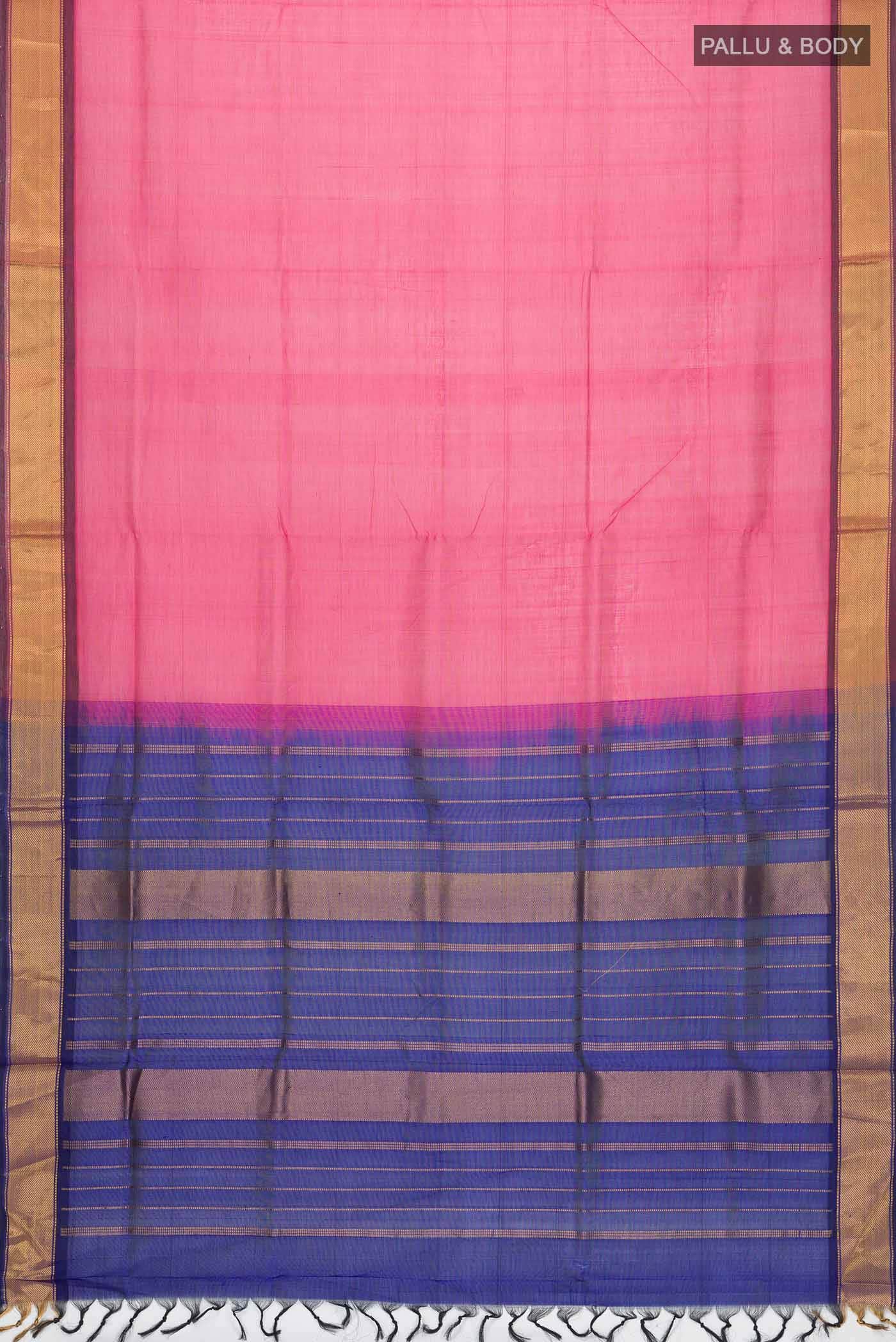Pink Silk Cotton Saree