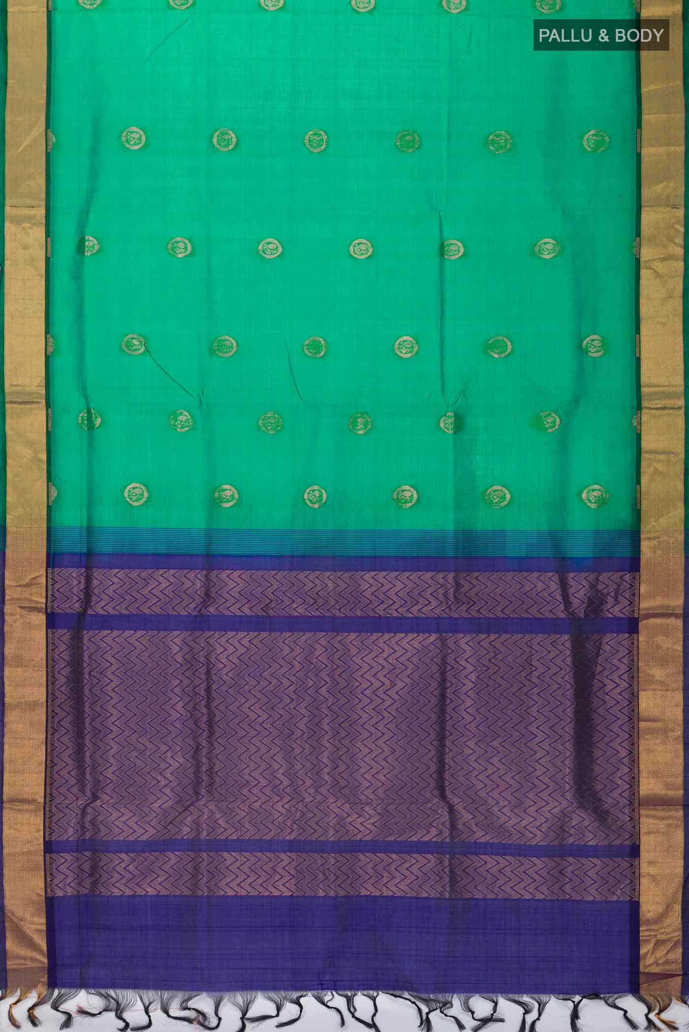 Green Silk Cotton Saree