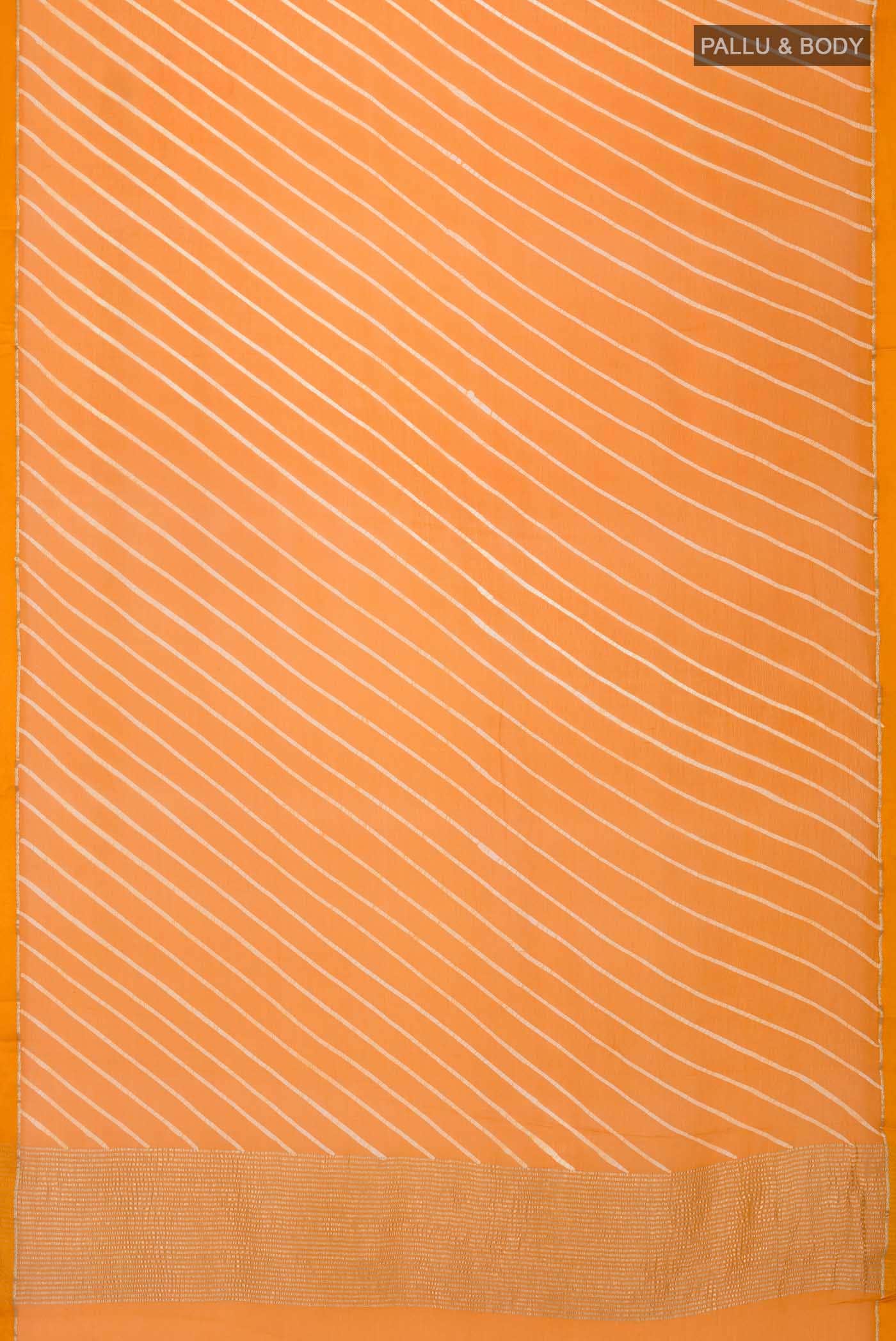 Orange Mysore Chiffon Saree