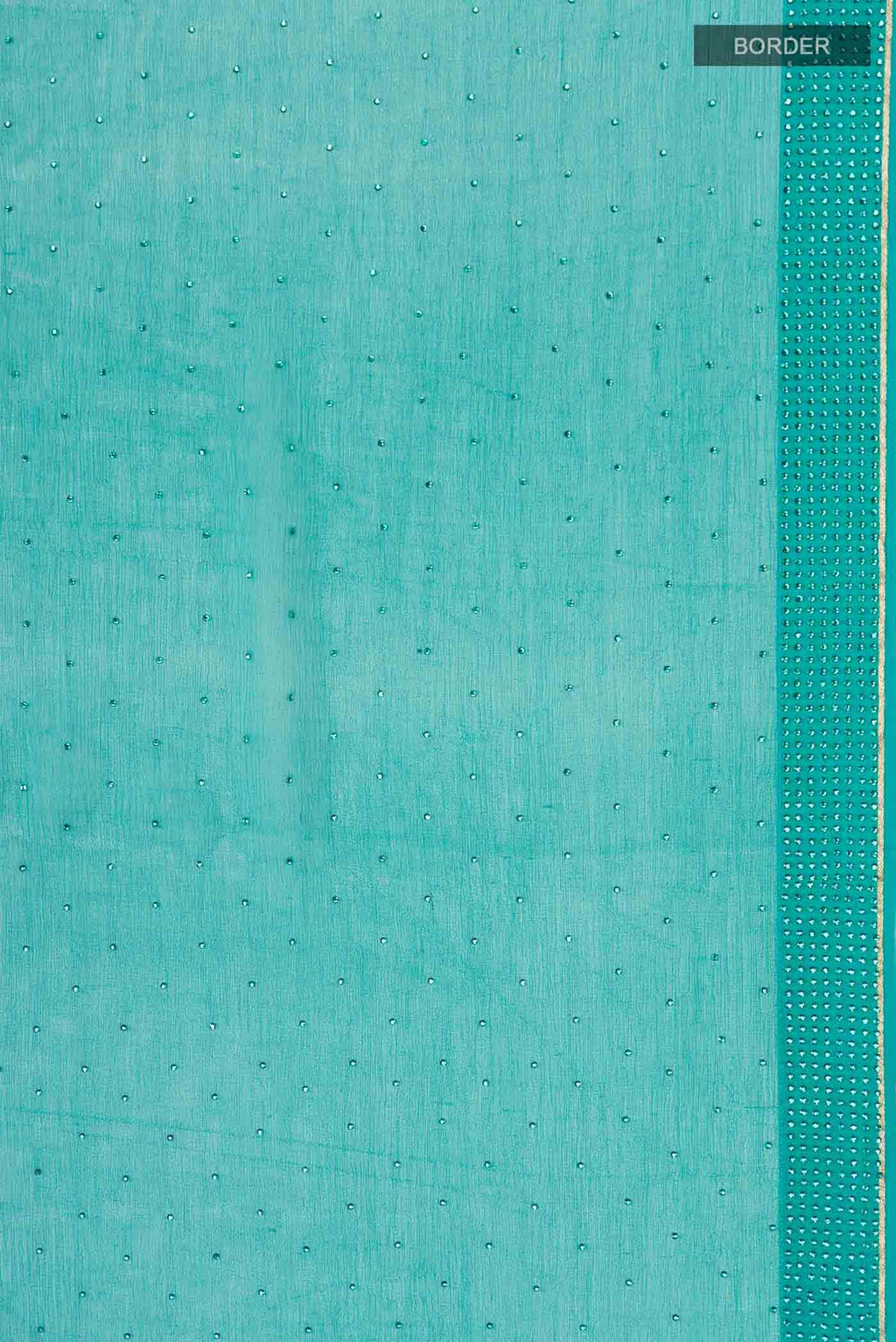 Teal Mysore Chiffon Saree