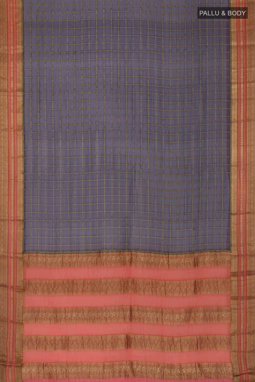 Navy Blue Georgette Saree