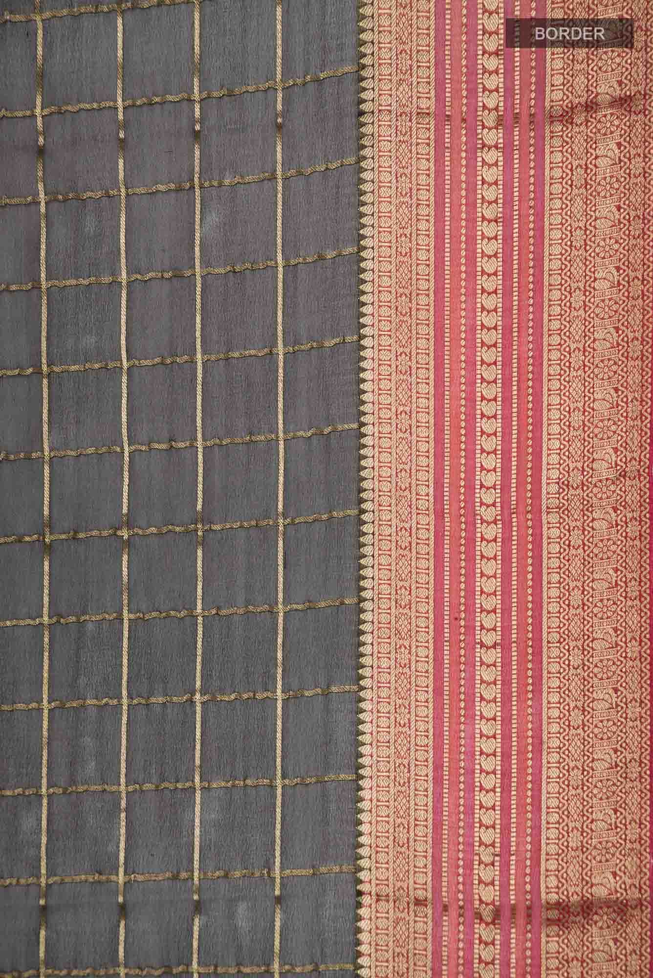 Black Mysore Georgette Saree