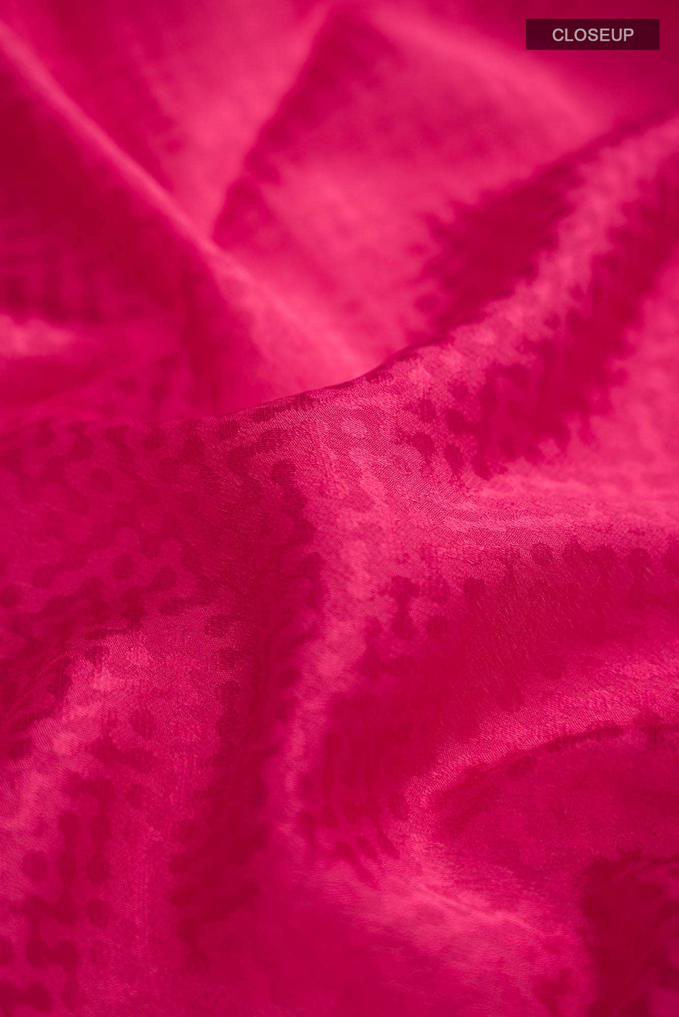 Pink Mysore Crepe Saree