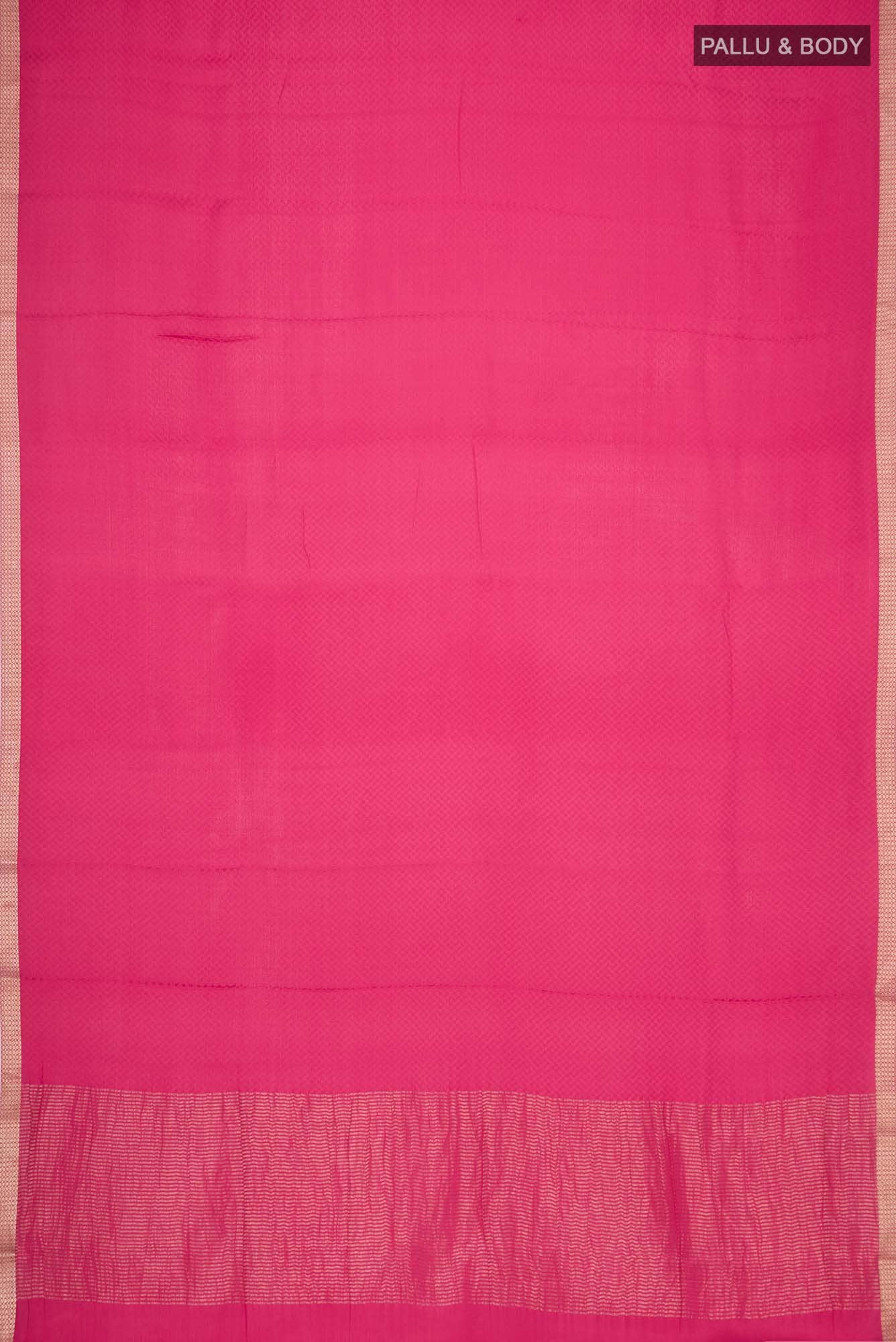 Pink Mysore Crepe Saree