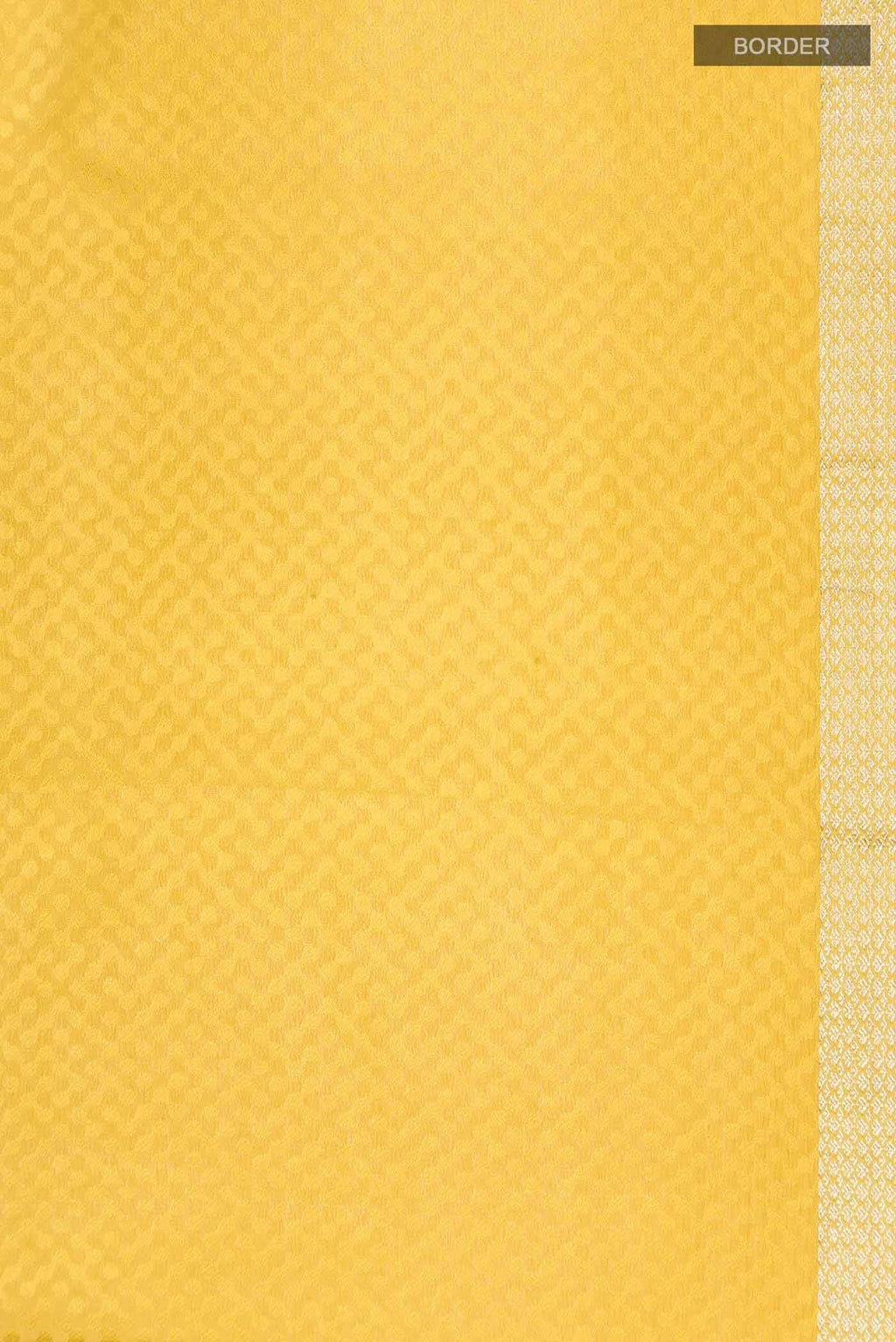 Yellow Mysore Crepe Saree