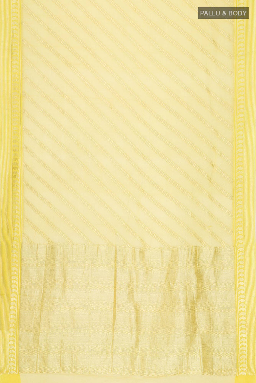 Yellow Mysore Georgette Saree