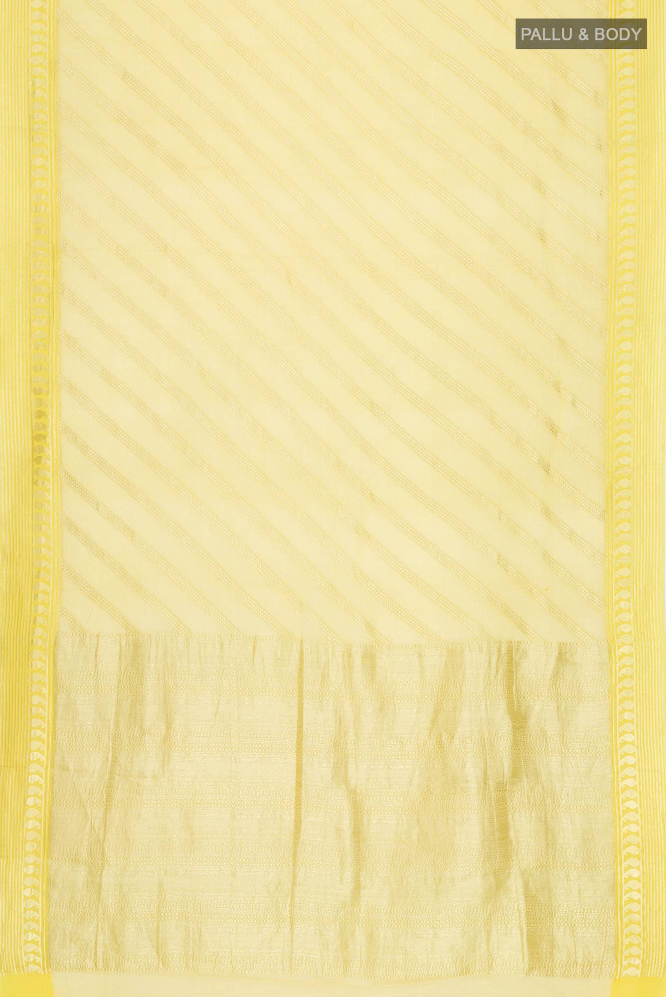 Yellow Mysore Georgette Saree