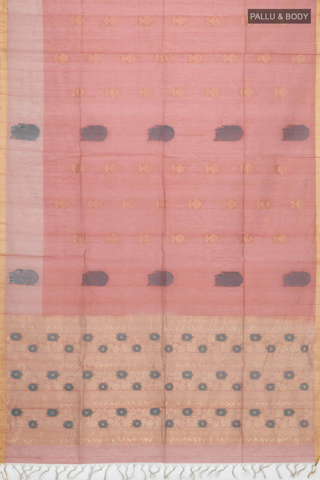 Rust Silk Cotton Saree