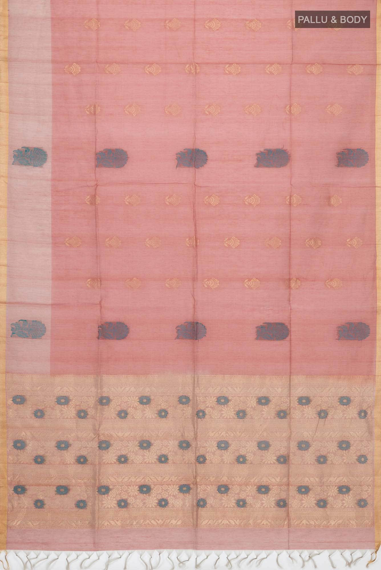 Rust Silk Cotton Saree