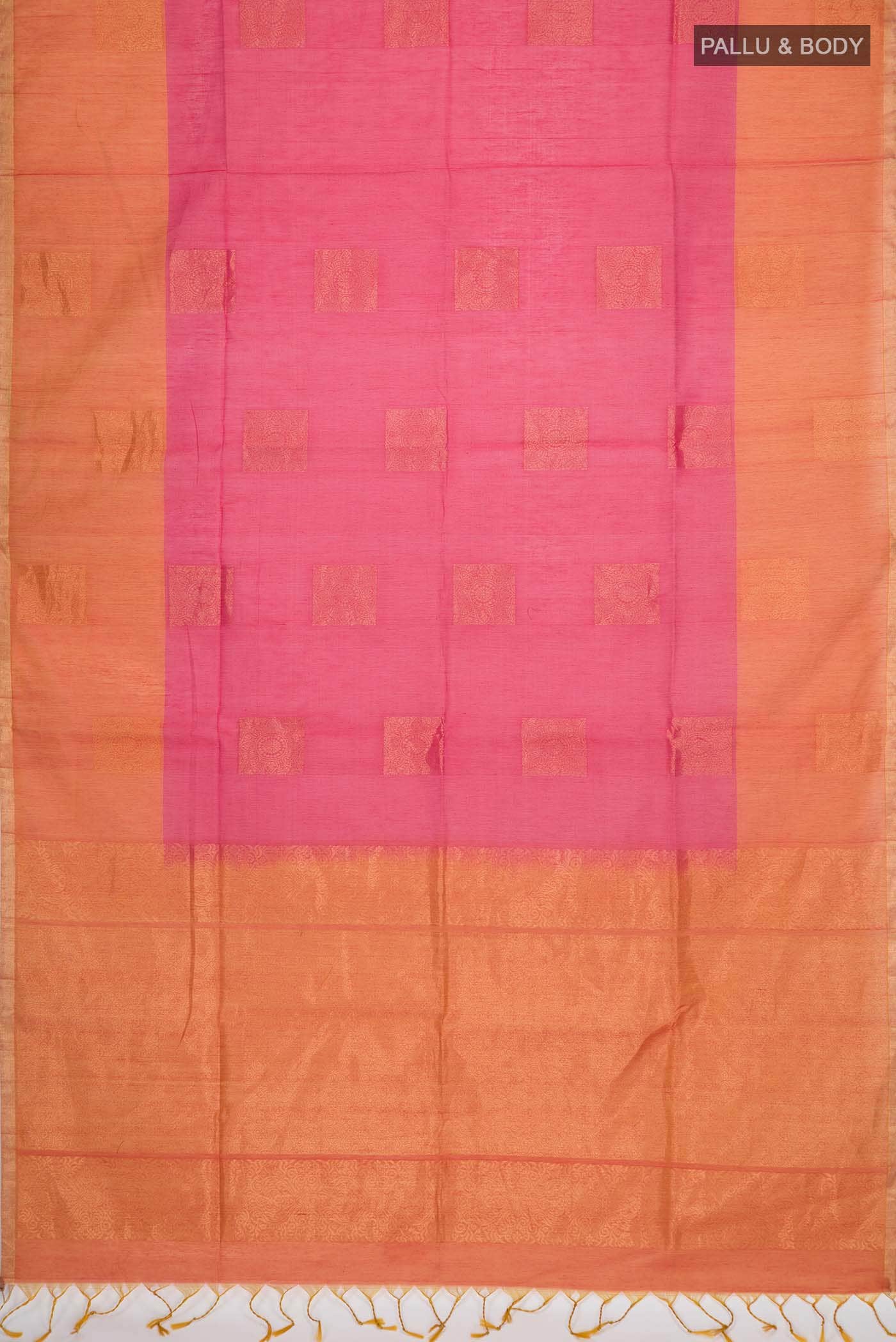 Pink Silk Cotton Saree
