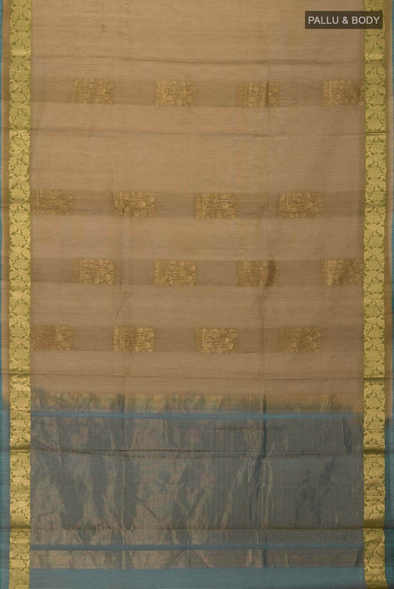 Mehandi Green Silk Cotton Saree