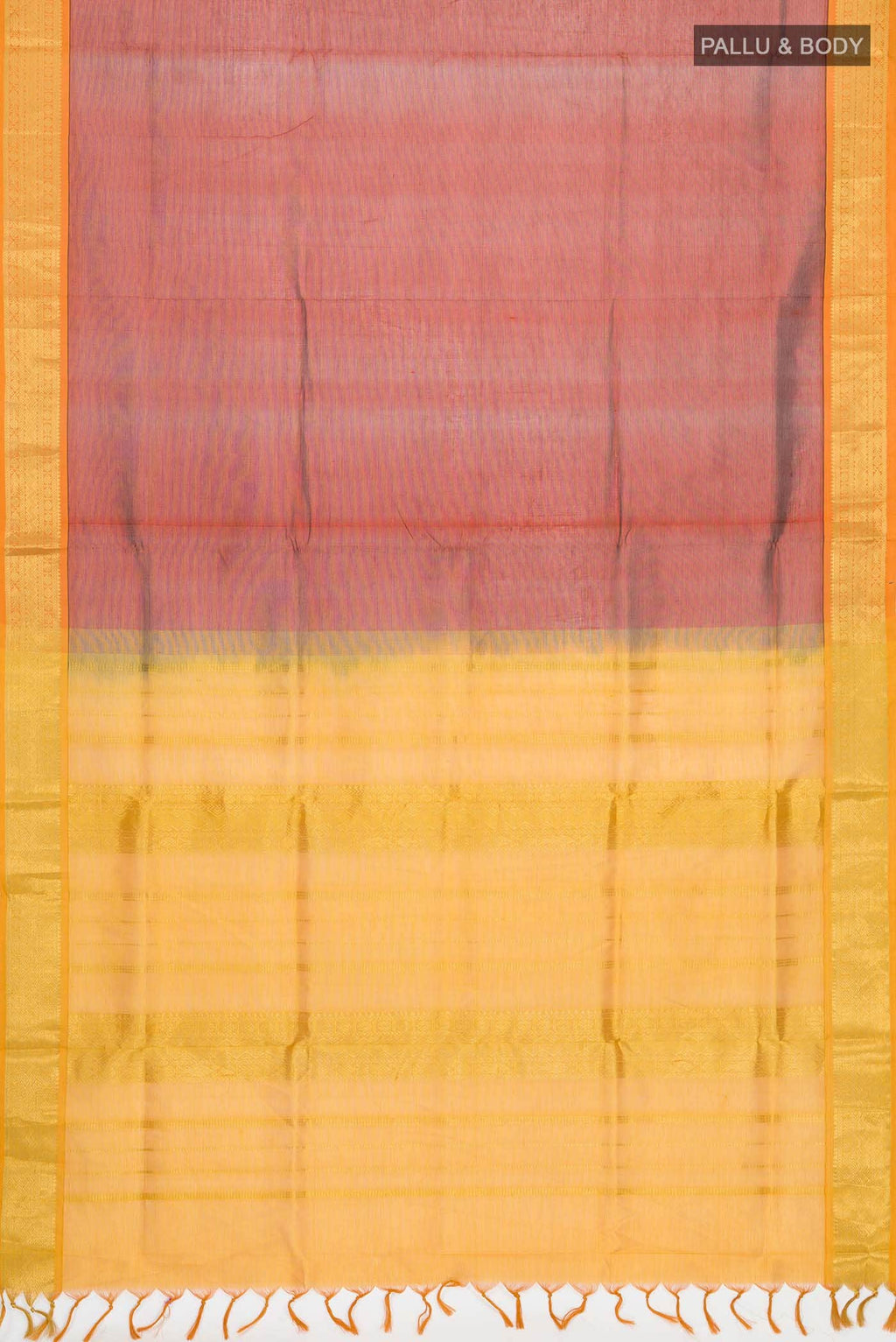 Maroon Silk Cotton Saree