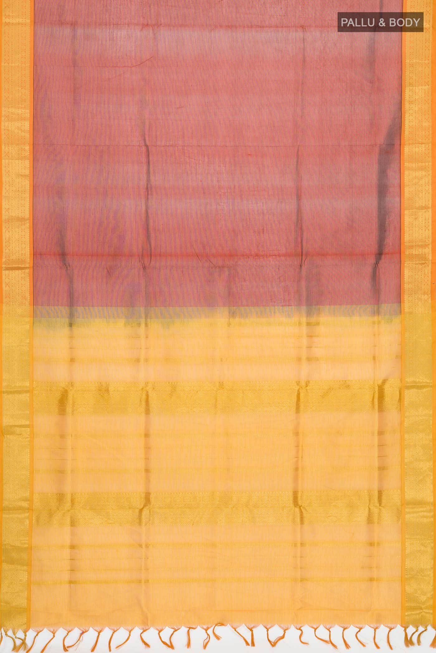 Maroon Silk Cotton Saree