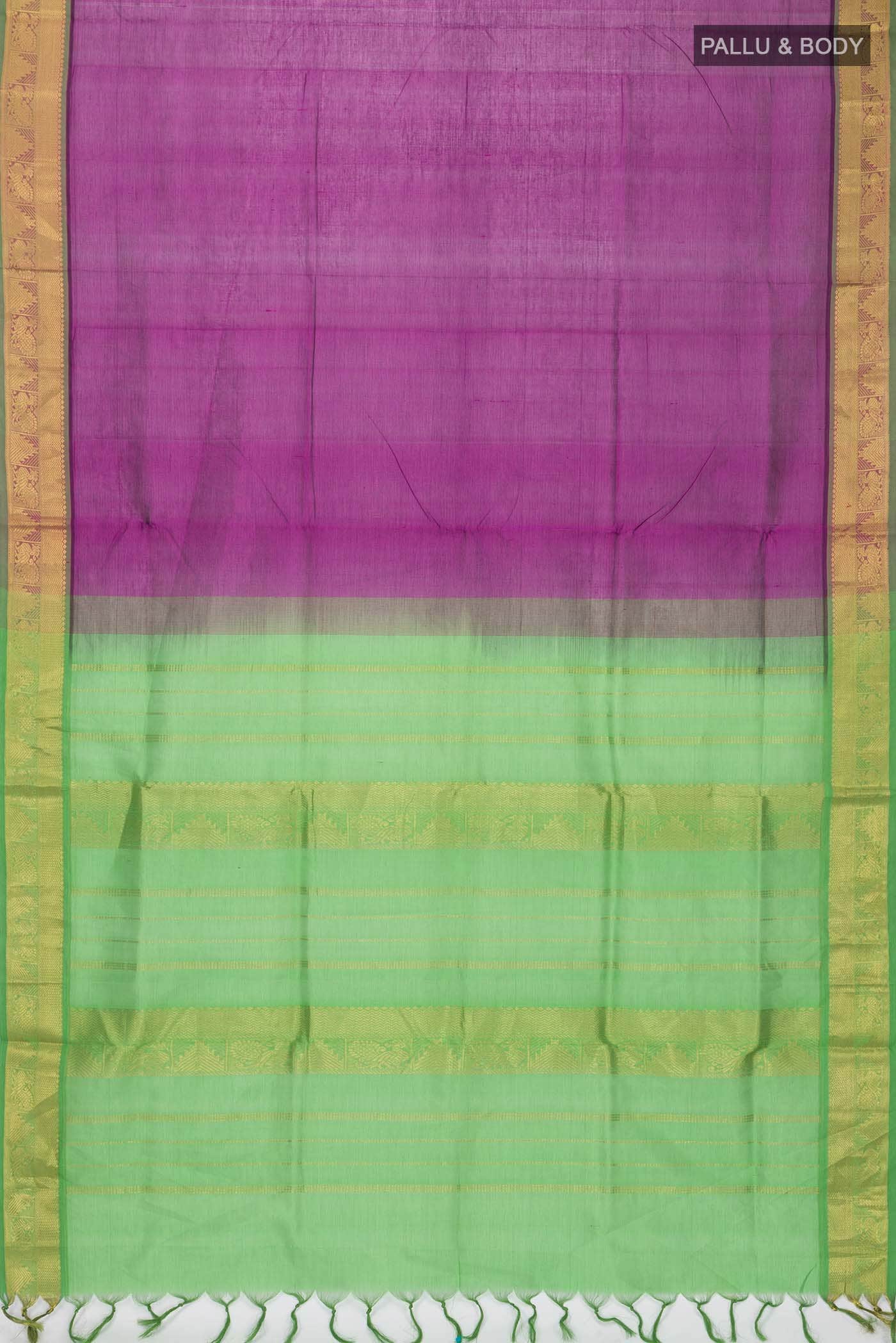 Purple Silk Cotton Saree