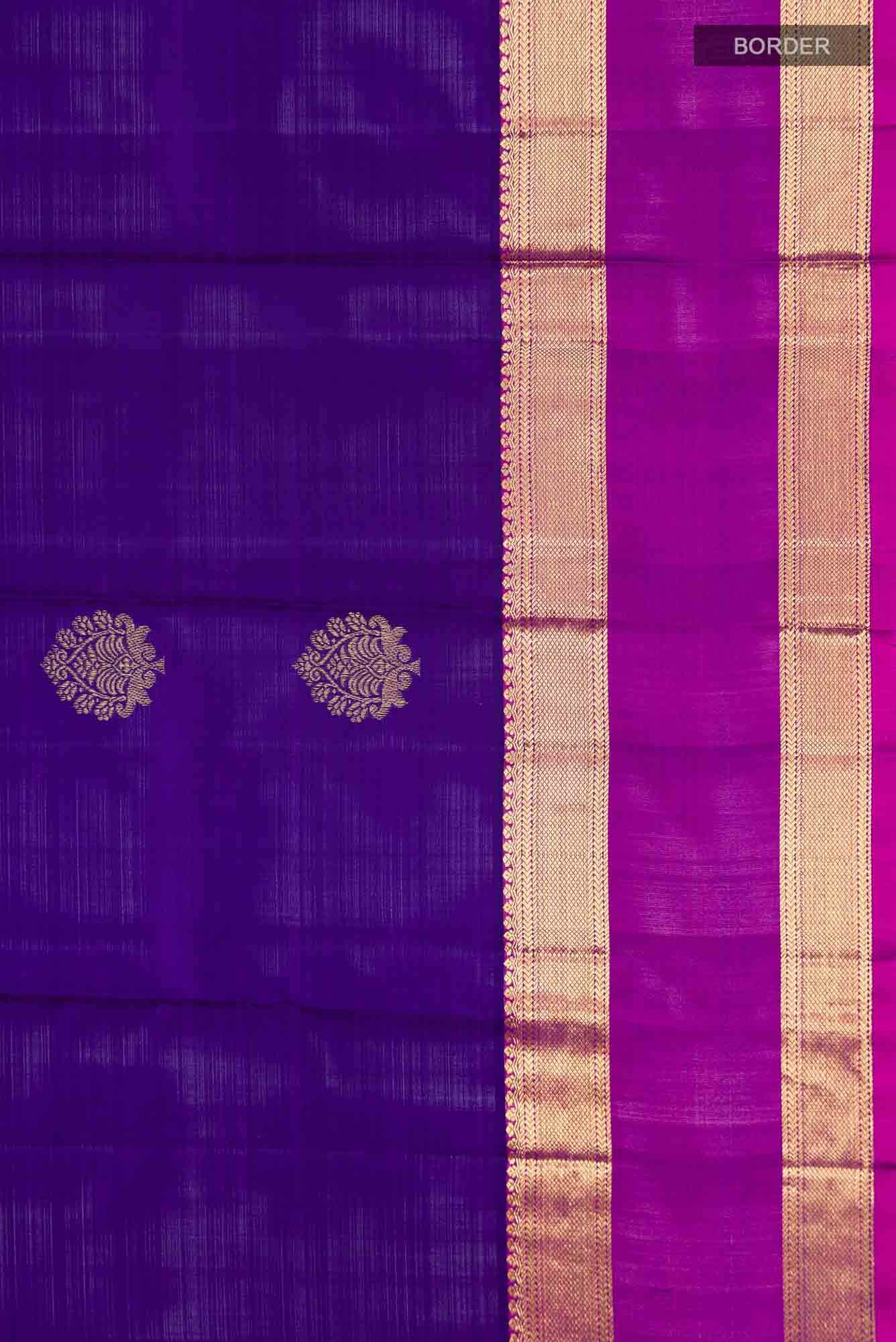 Blue Kanchipuram Silk Saree