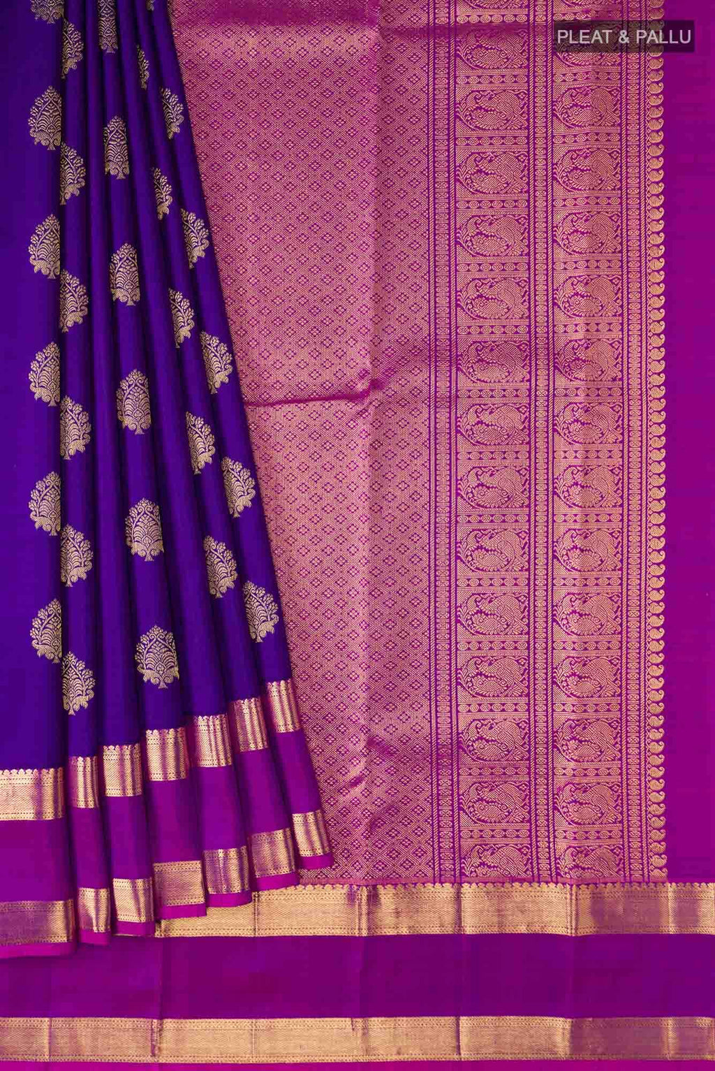 Blue Kanchipuram Silk Saree