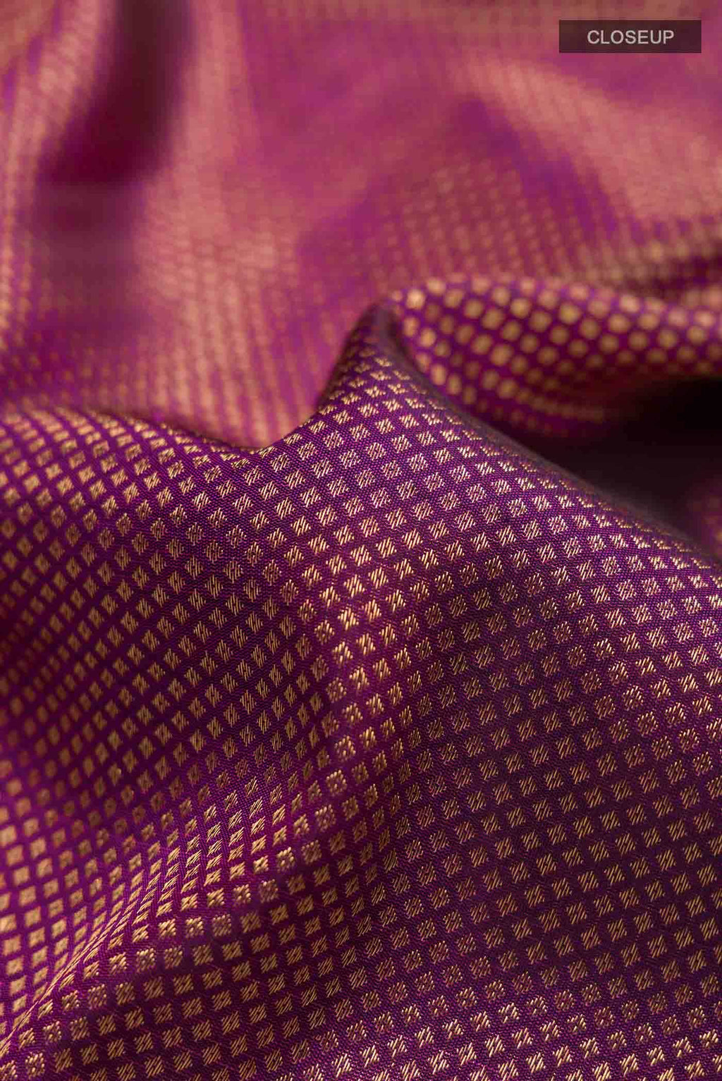Purple Kanchipuram Silk Saree