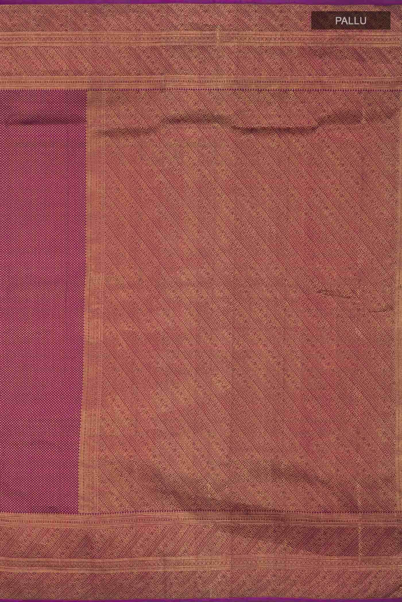 Purple Kanchipuram Silk Saree