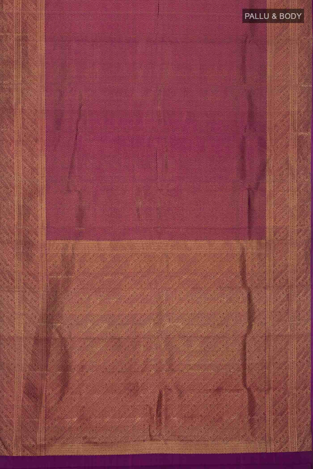Purple Kanchipuram Silk Saree