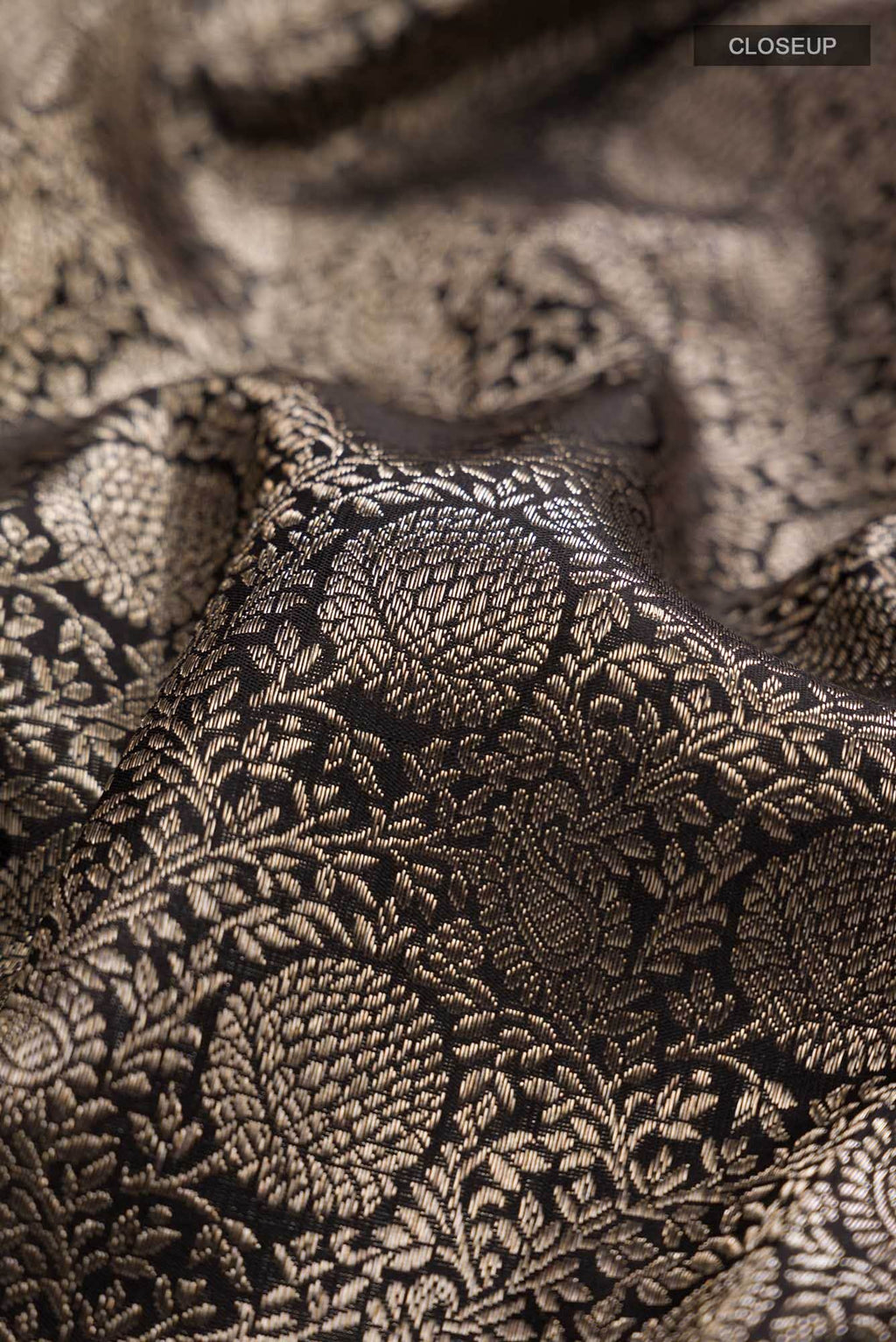 Black Kanchipuram Silk Saree