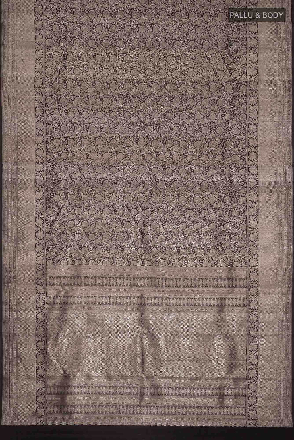 Black Kanchipuram Silk Saree