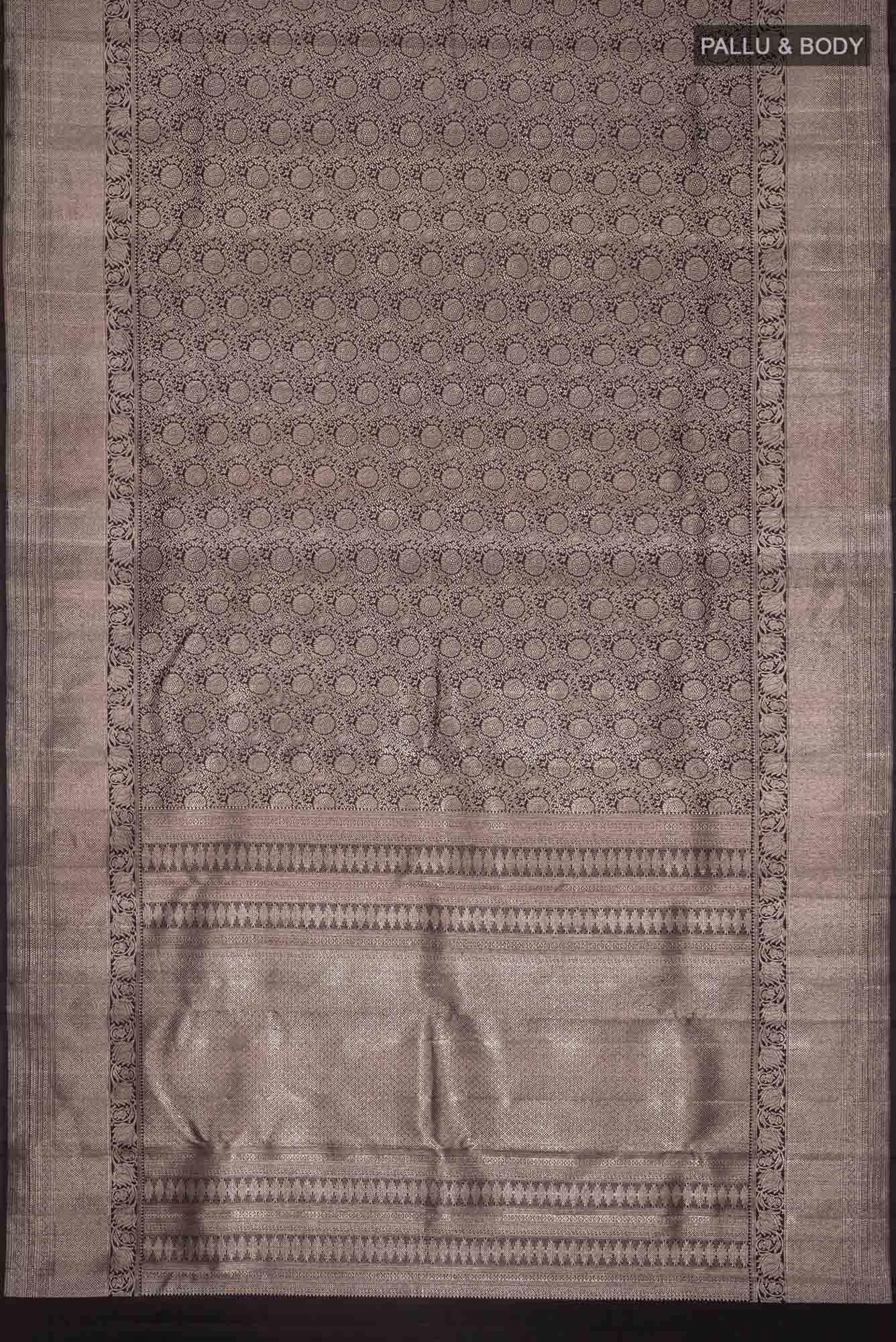 Black Kanchipuram Silk Saree