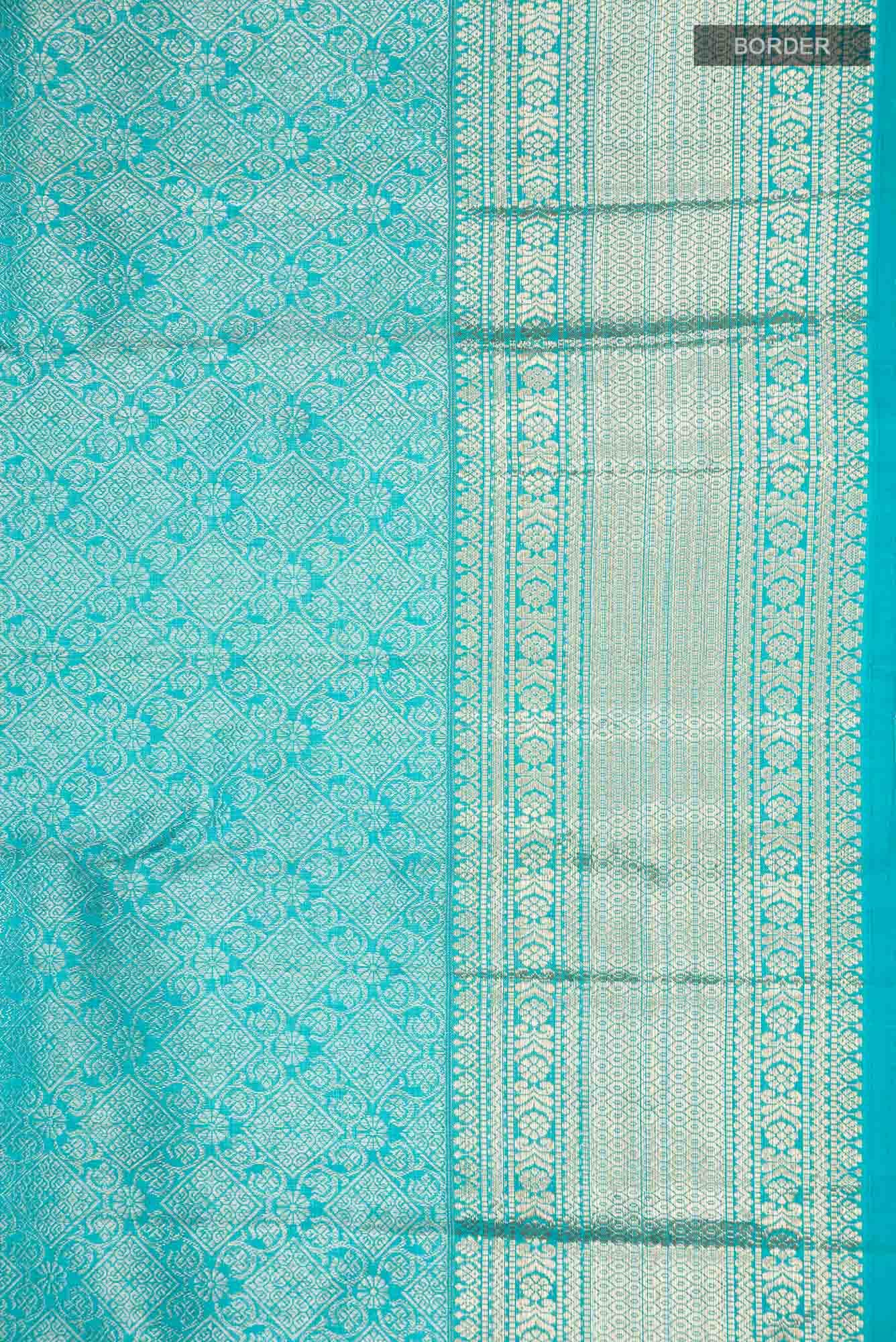 Blue Kanchipuram Silk Saree