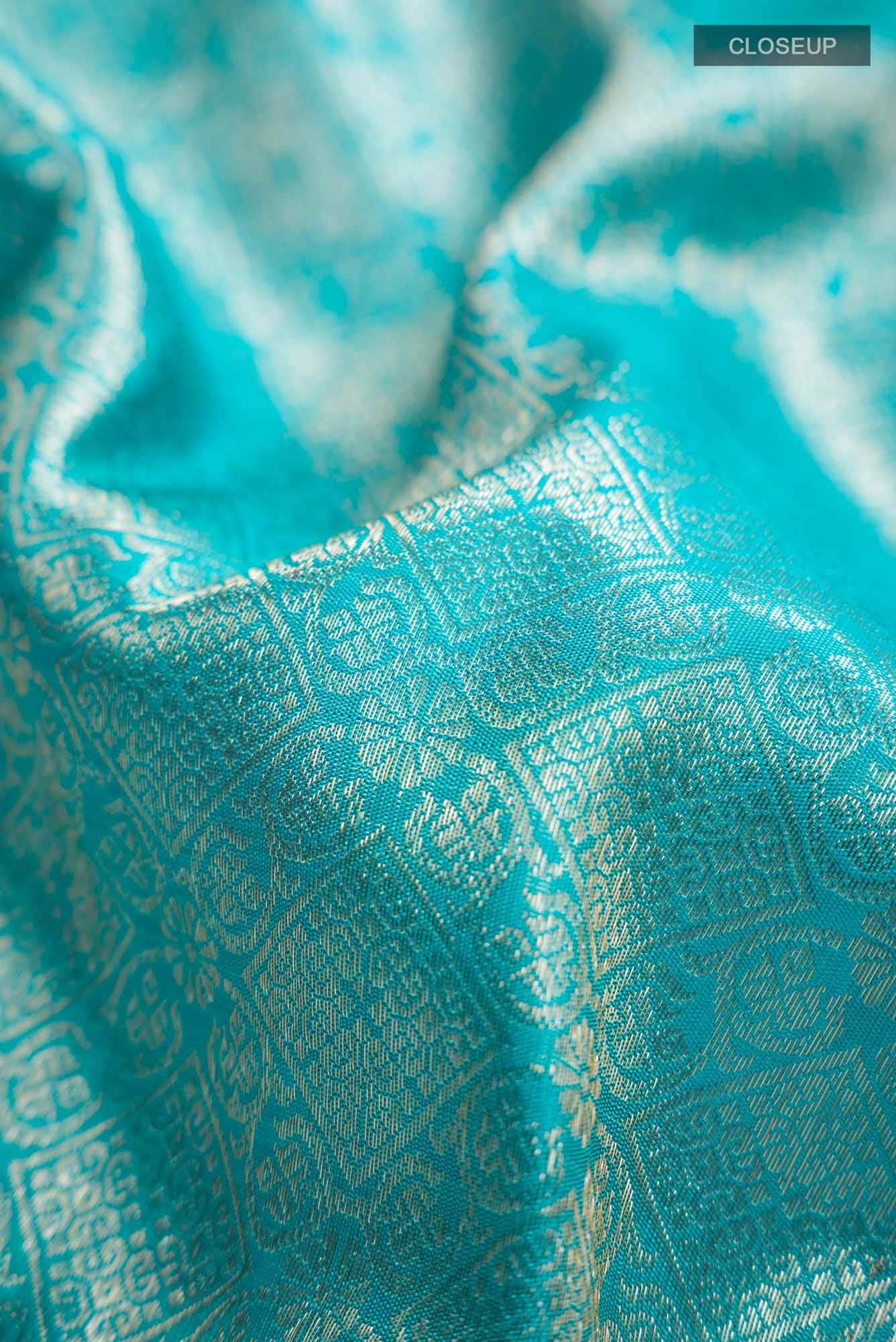 Blue Kanchipuram Silk Saree