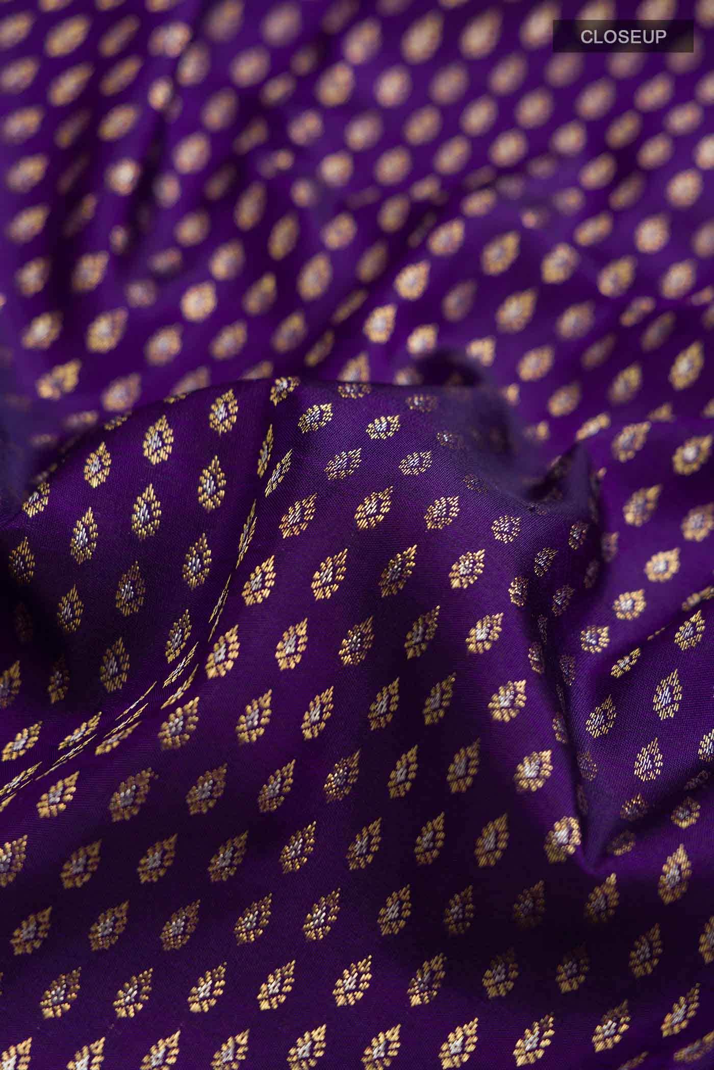 Navy Blue Kanchipuram Silk Saree