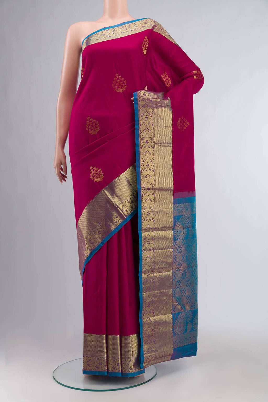 Pink Kanchipuram Silk Saree