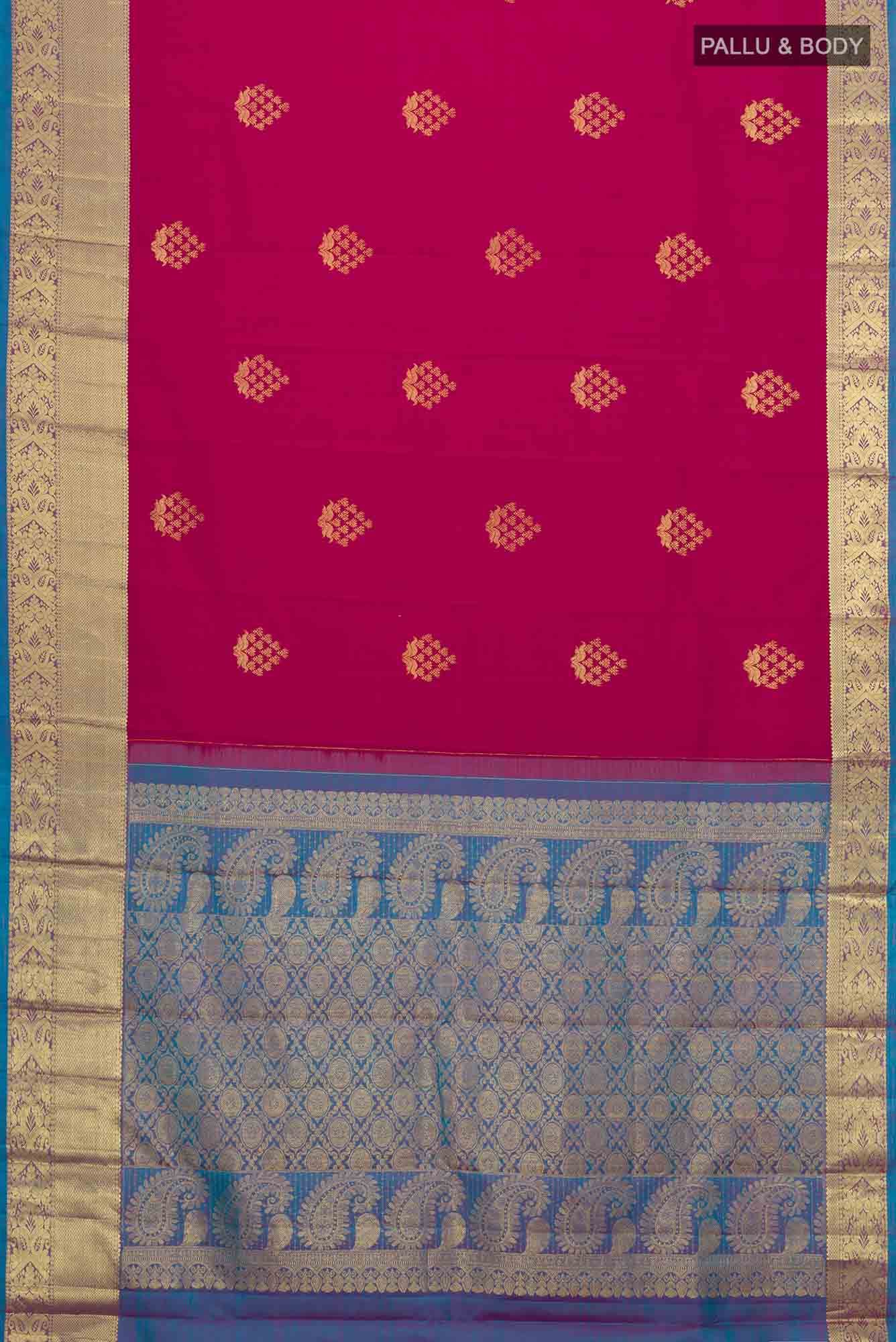 Pink Kanchipuram Silk Saree