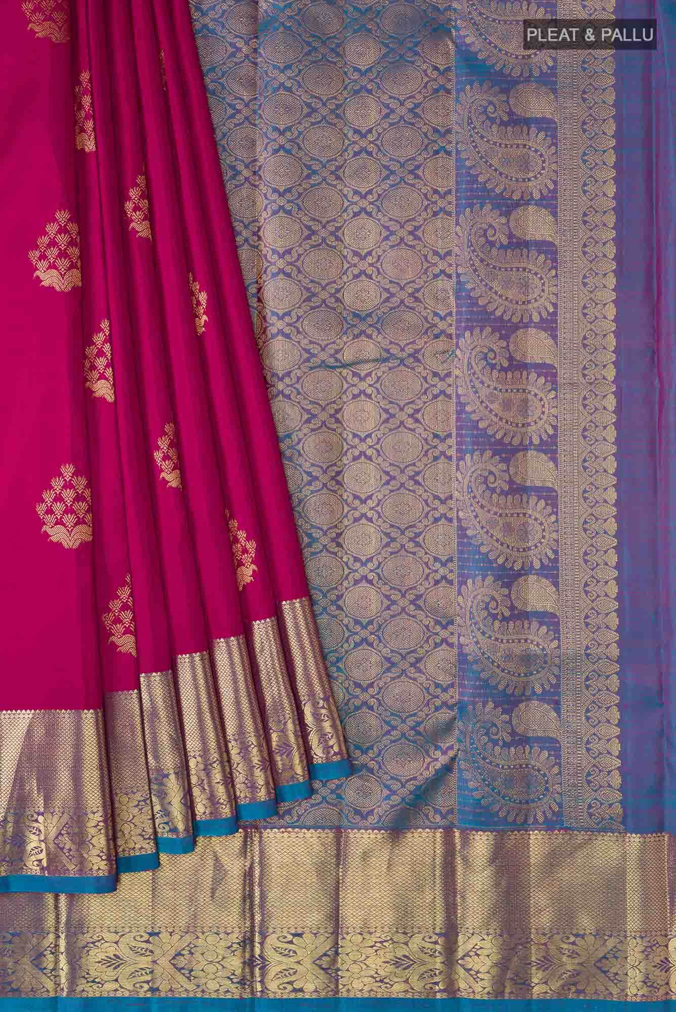 Pink Kanchipuram Silk Saree