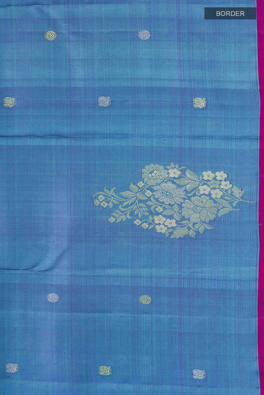 Blue Kanchipuram Silk Saree