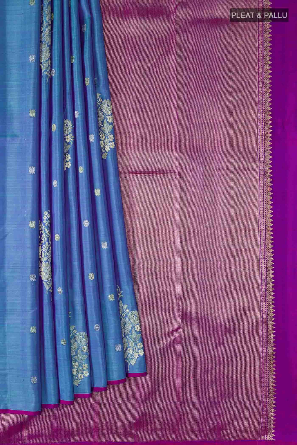 Blue Kanchipuram Silk Saree