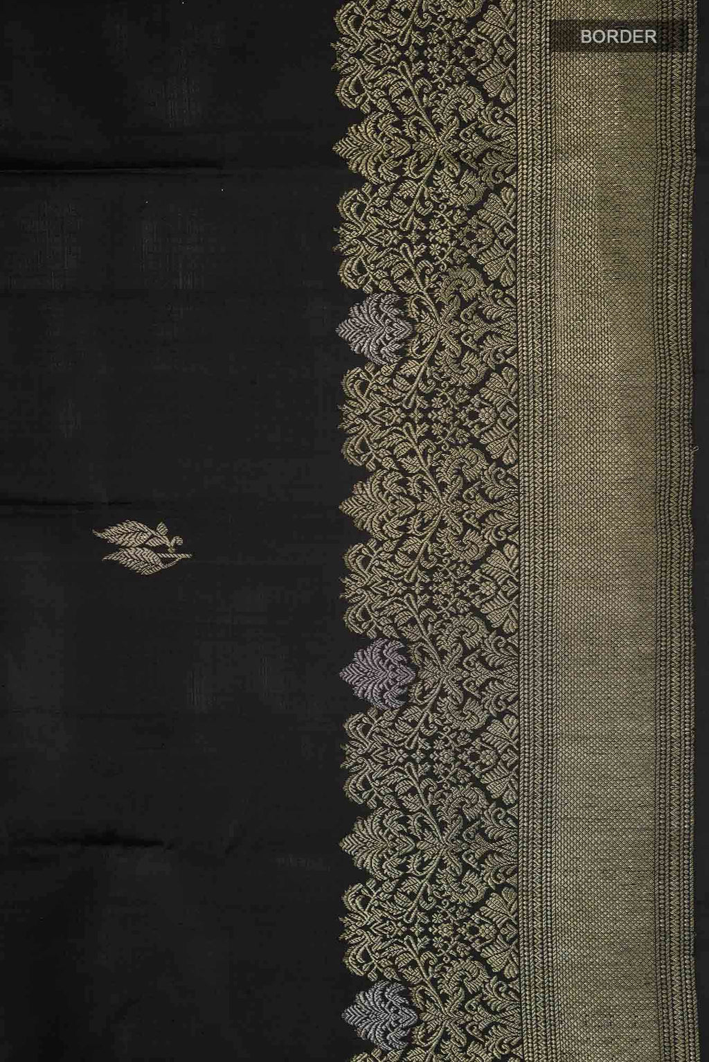 Black Kanchipuram Silk Saree