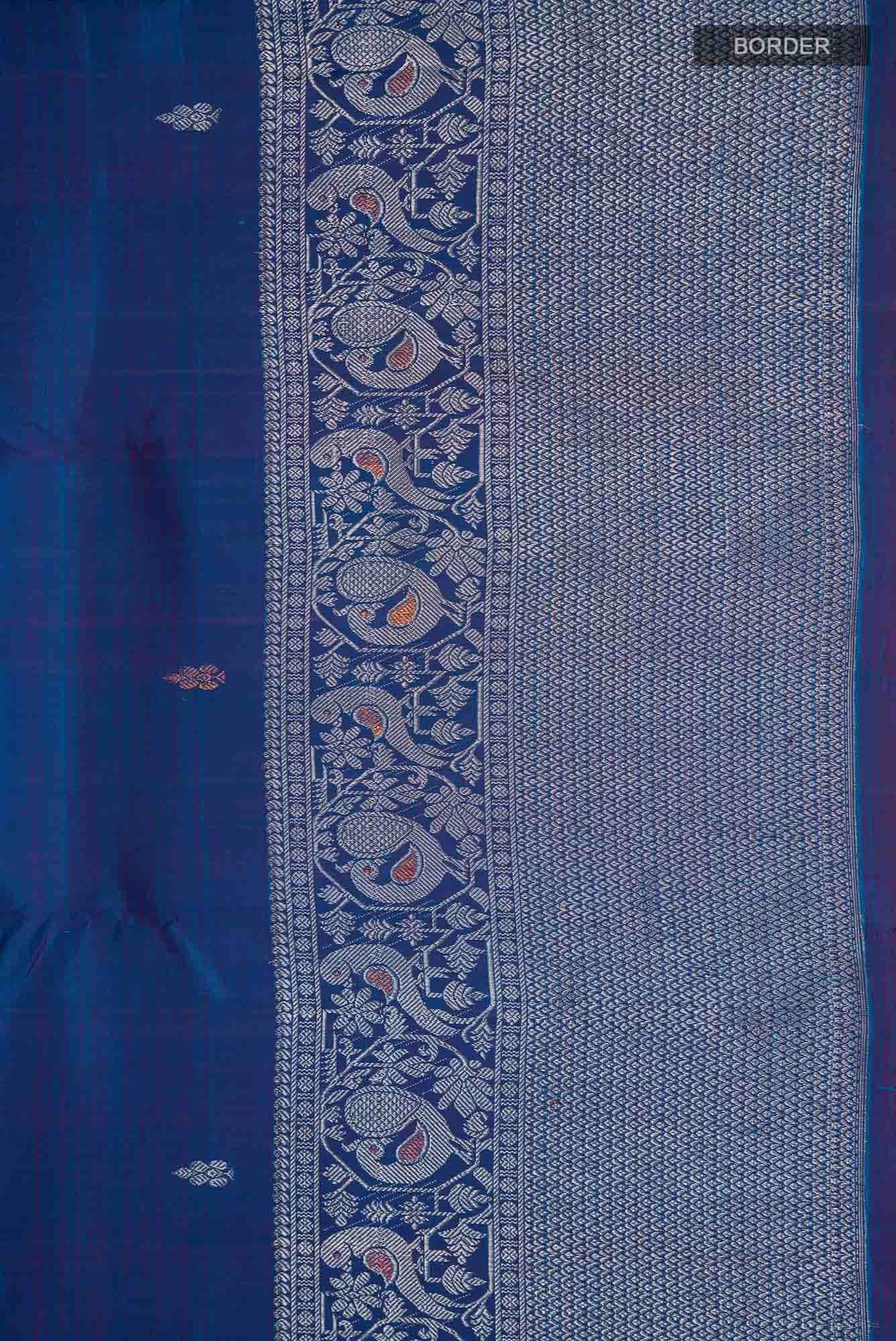 Blue Kanchipuram Silk Saree