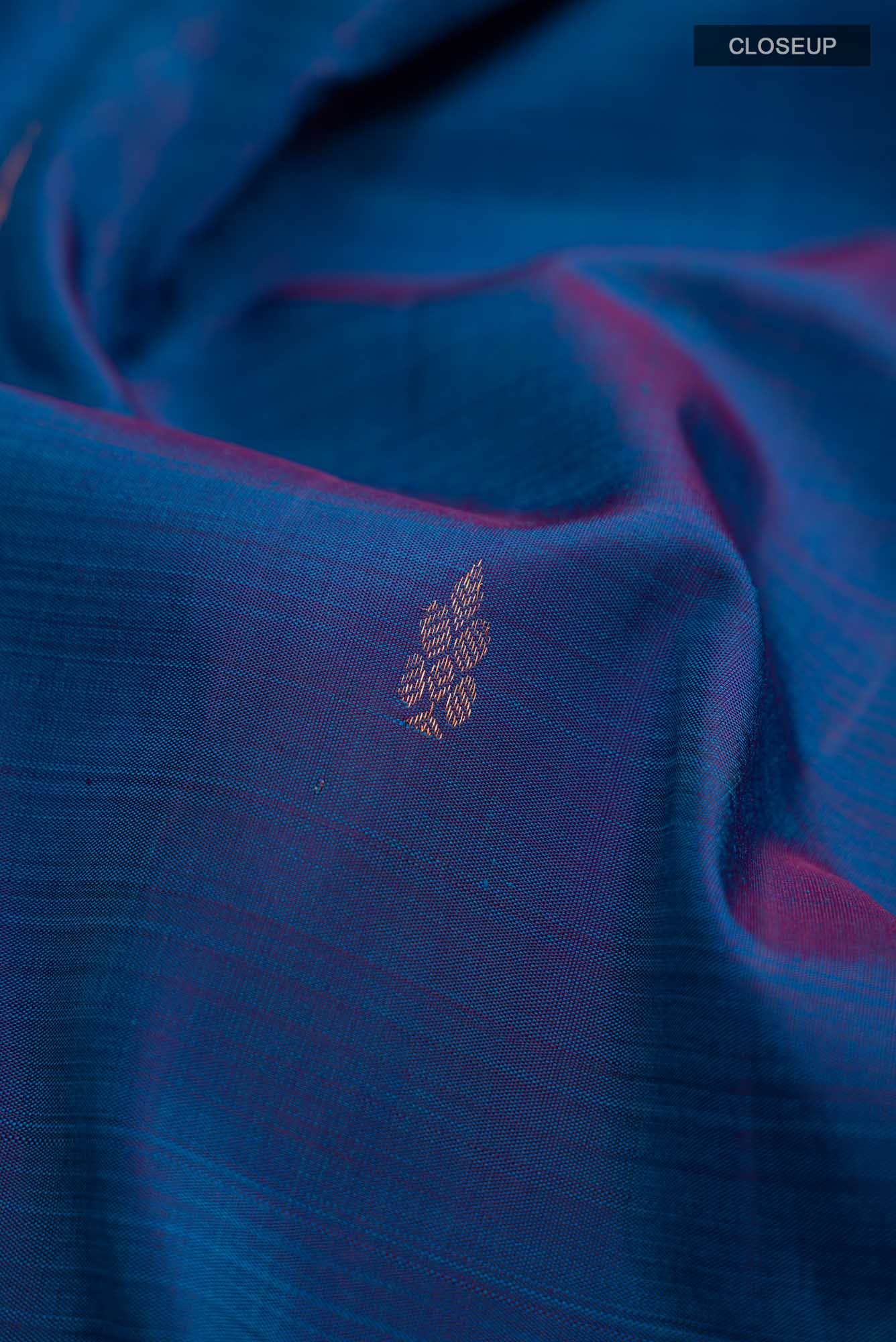 Blue Kanchipuram Silk Saree