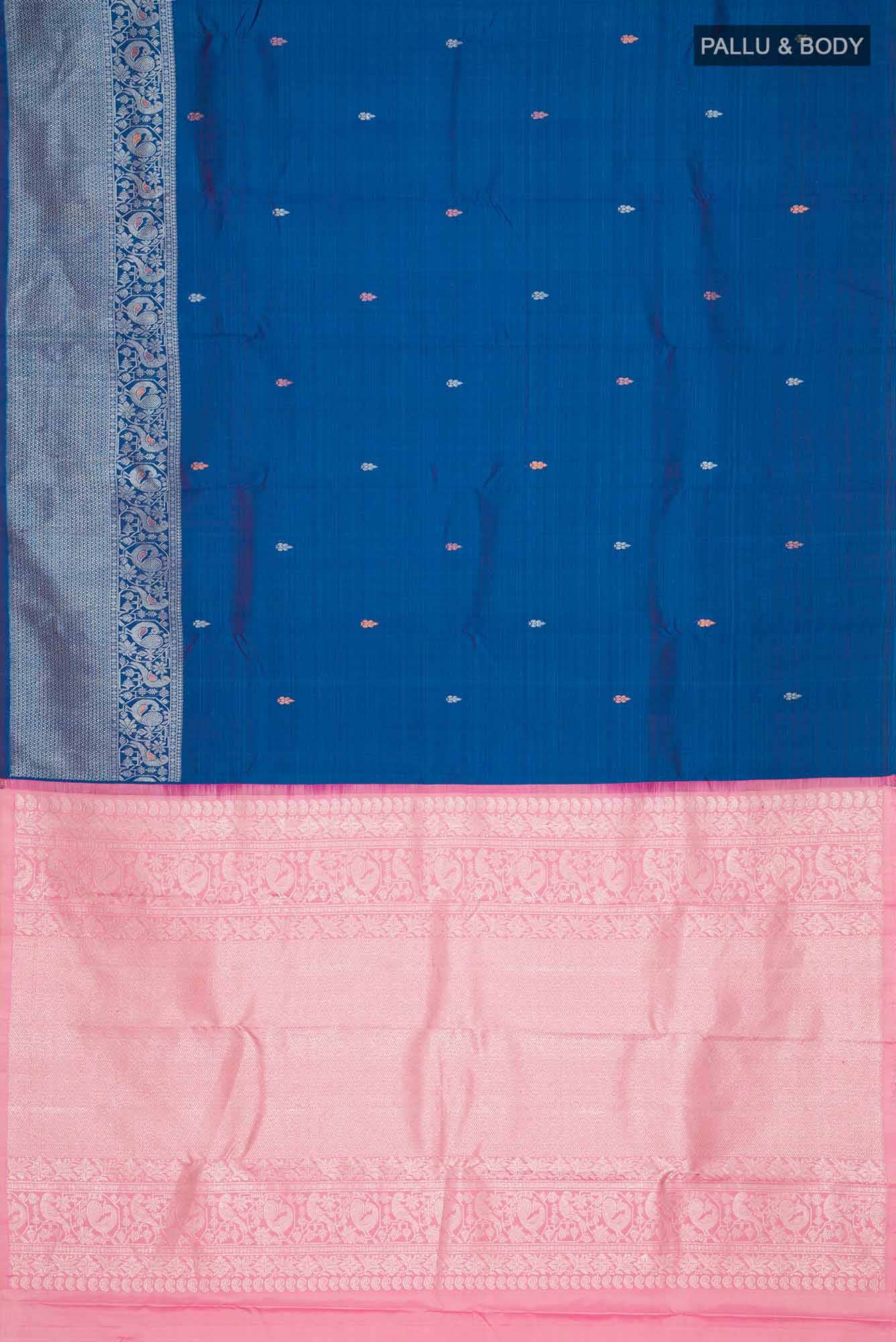 Blue Kanchipuram Silk Saree
