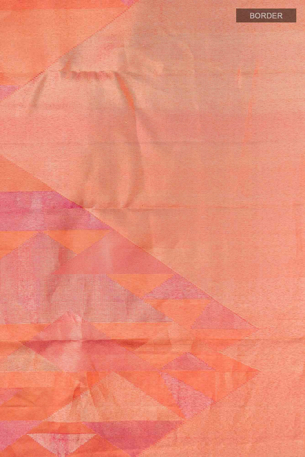 Orange with Gold Dual Tone Kanchipuram Tissue Silk Saree