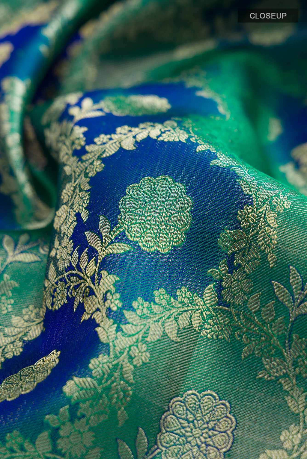 Blue Kanchipuram Silk Saree
